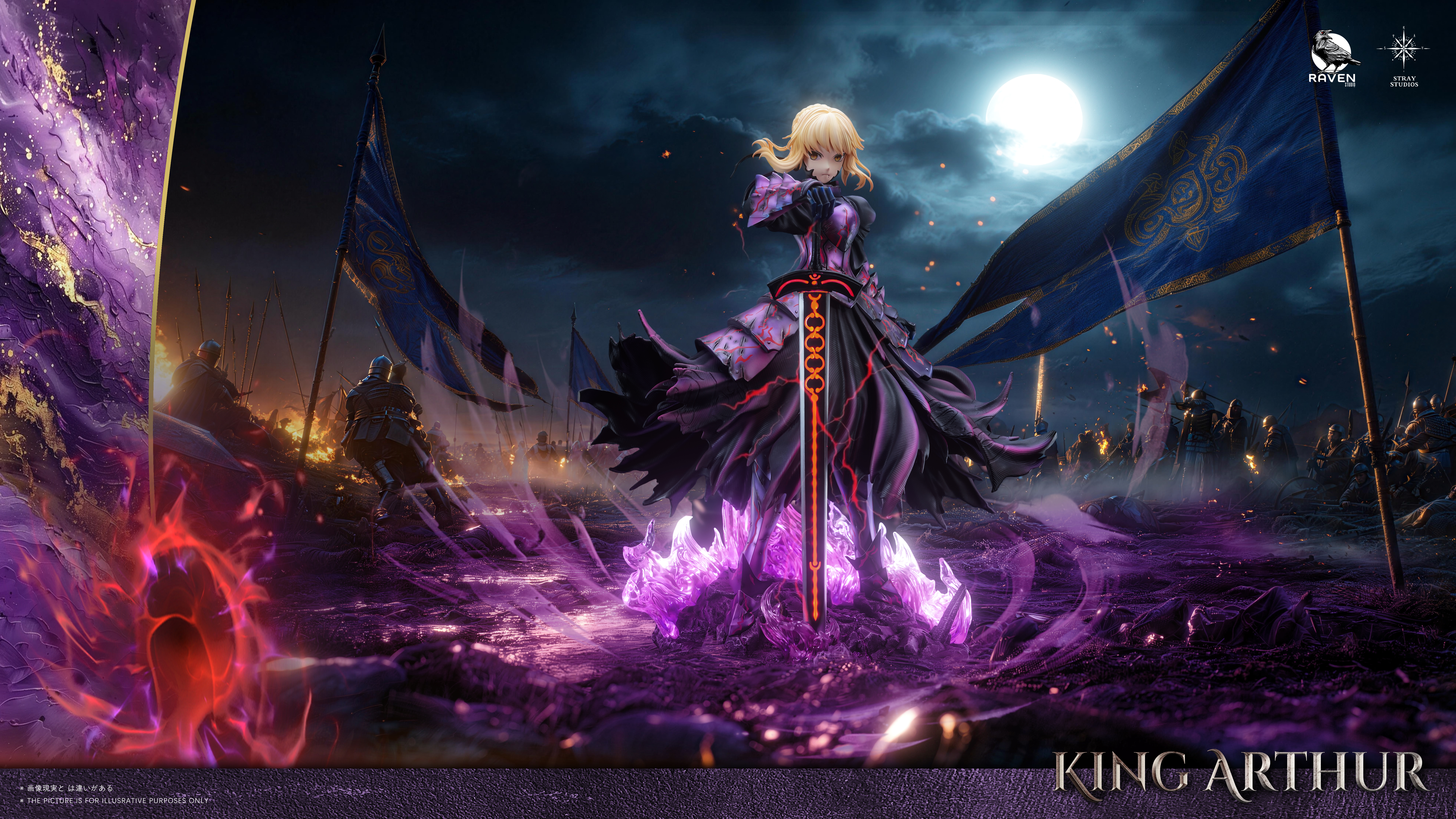 【Pre-sale】1/4 Scale 002 Black Saber-Raven and Stray Studios