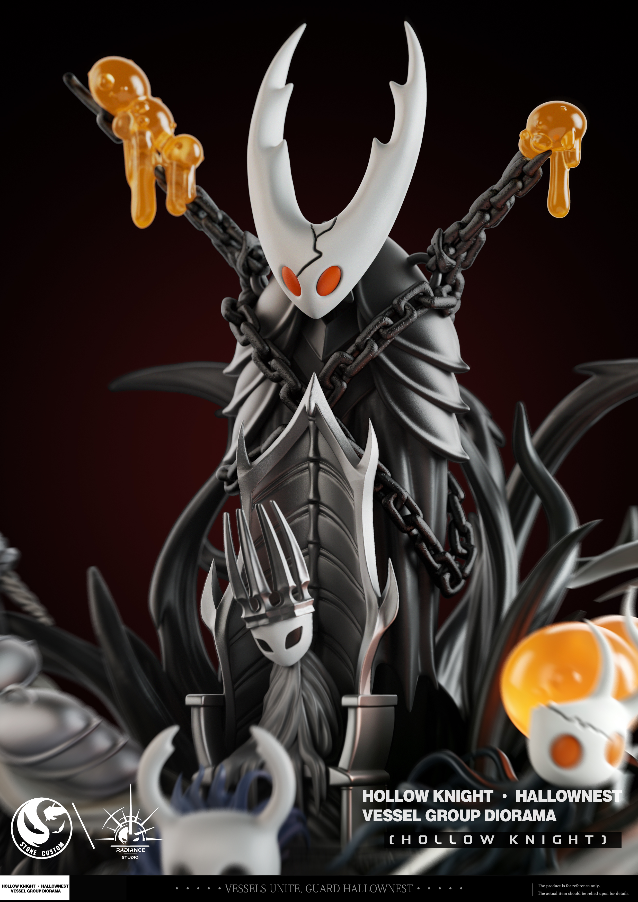 【Pre-sale】Hallownest Vessel Group with LED-Hollow Knight-Stone Custom × Radiance Studio