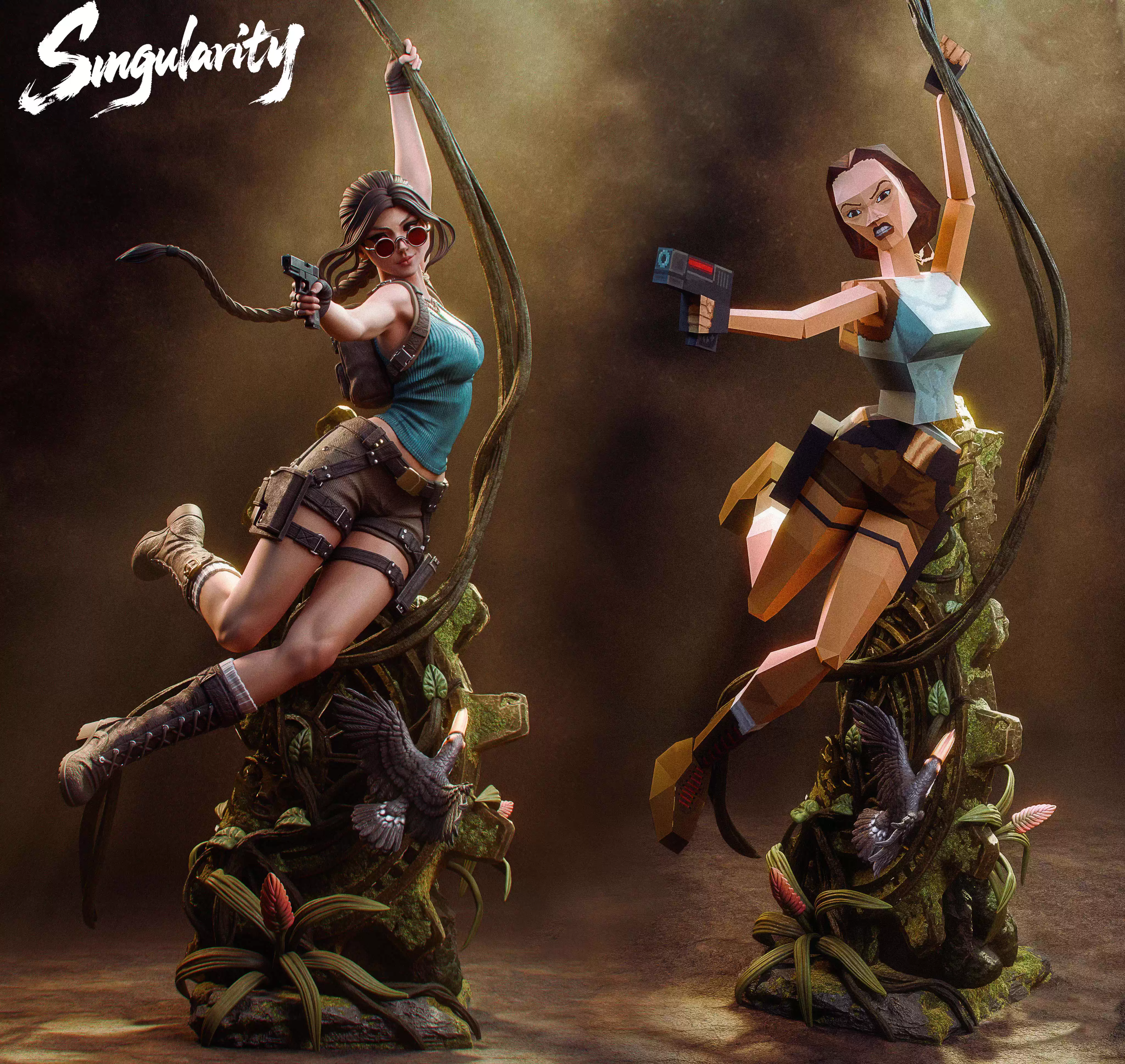 【Pre-sale】1/6 and 1/4 Scale Lara Croft-Singularity Studio