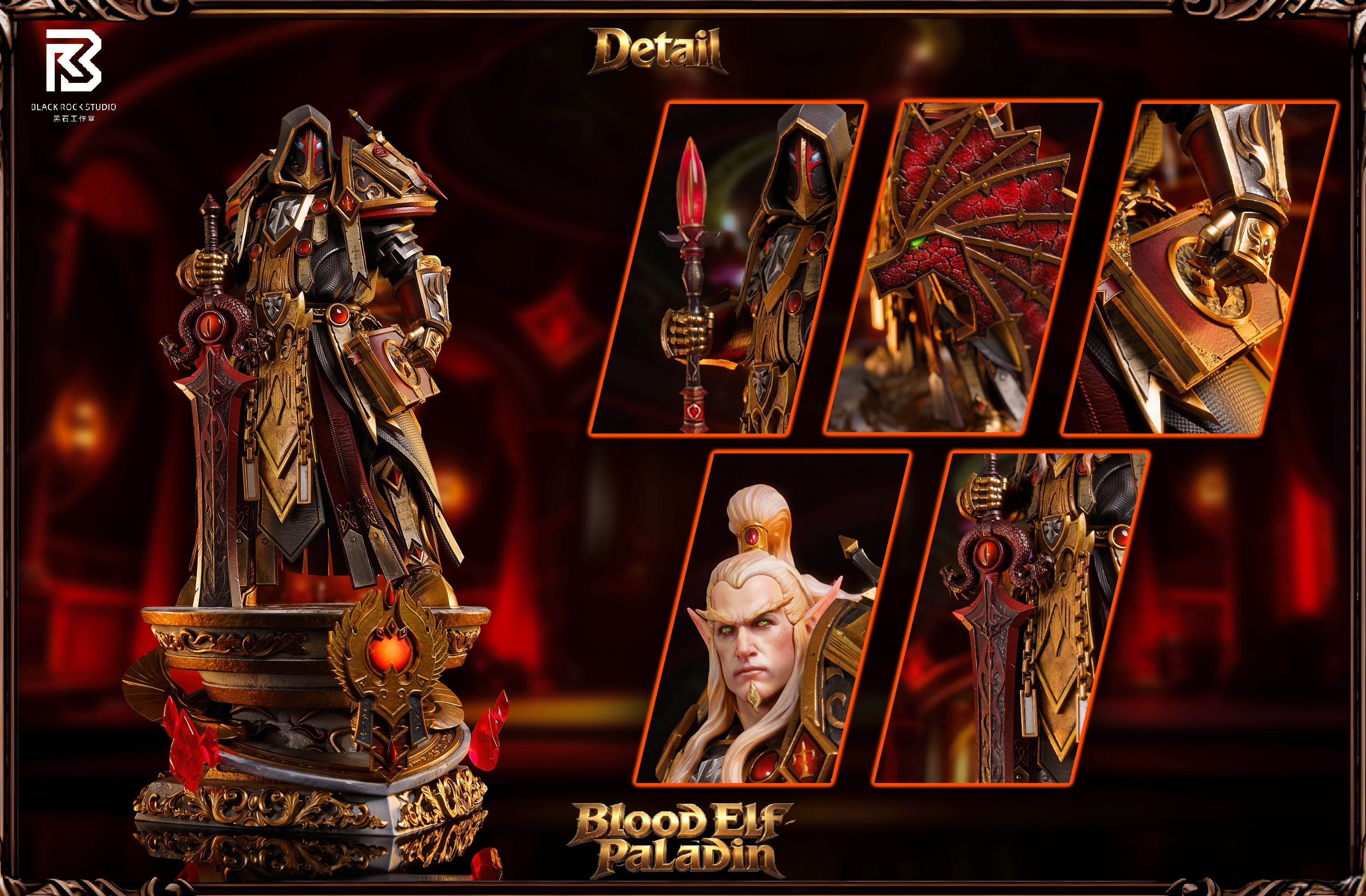 【Pre-sale】1/8 and 1/5 Scale Blood Elf Paladin T2 Judgment Armor-World of Warcraft-BRS Studio