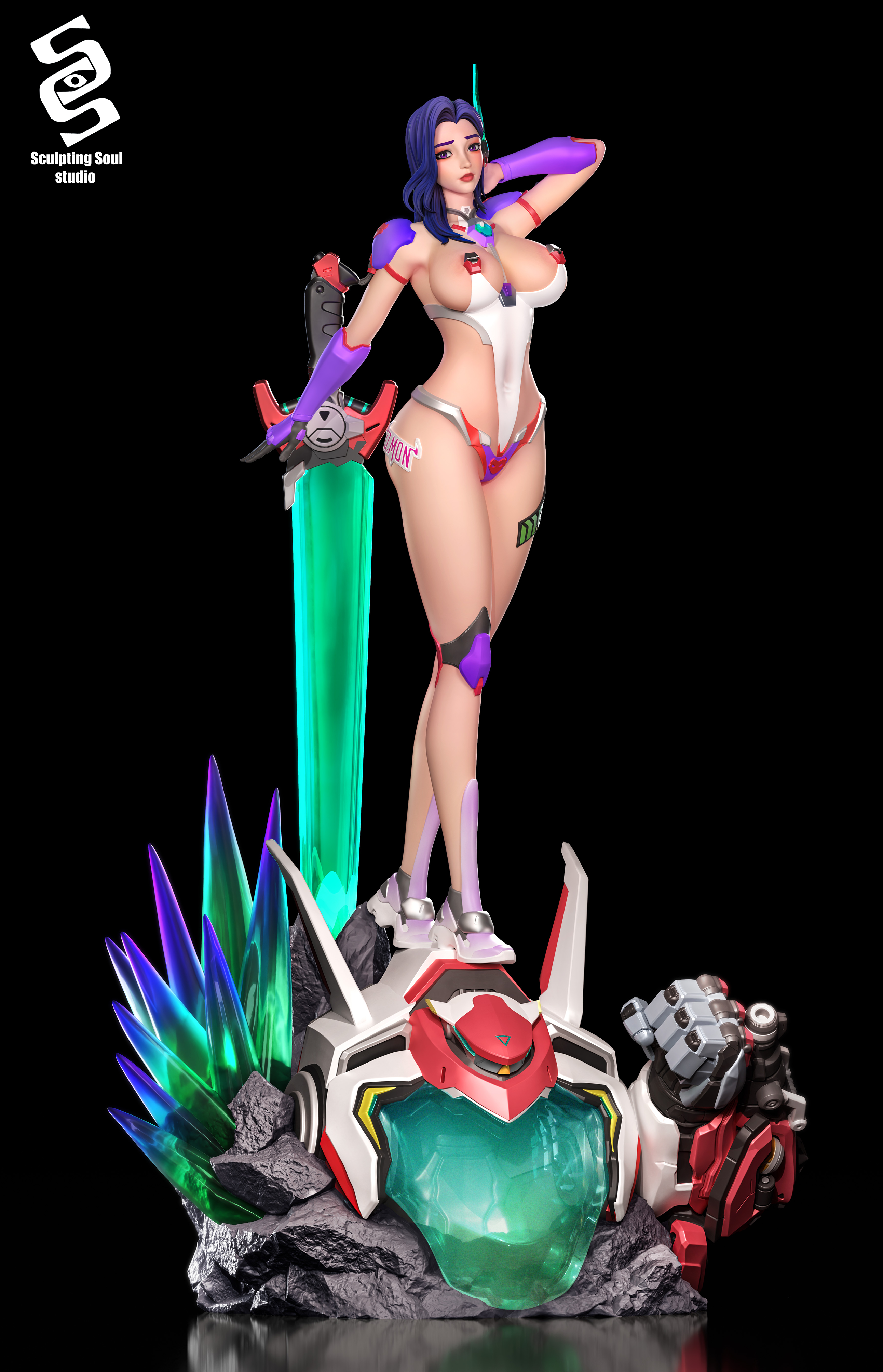 【Pre-sale】1/4 Scale D.Mon Yuna Lee-Overwatch-Sculpting Soul Studio