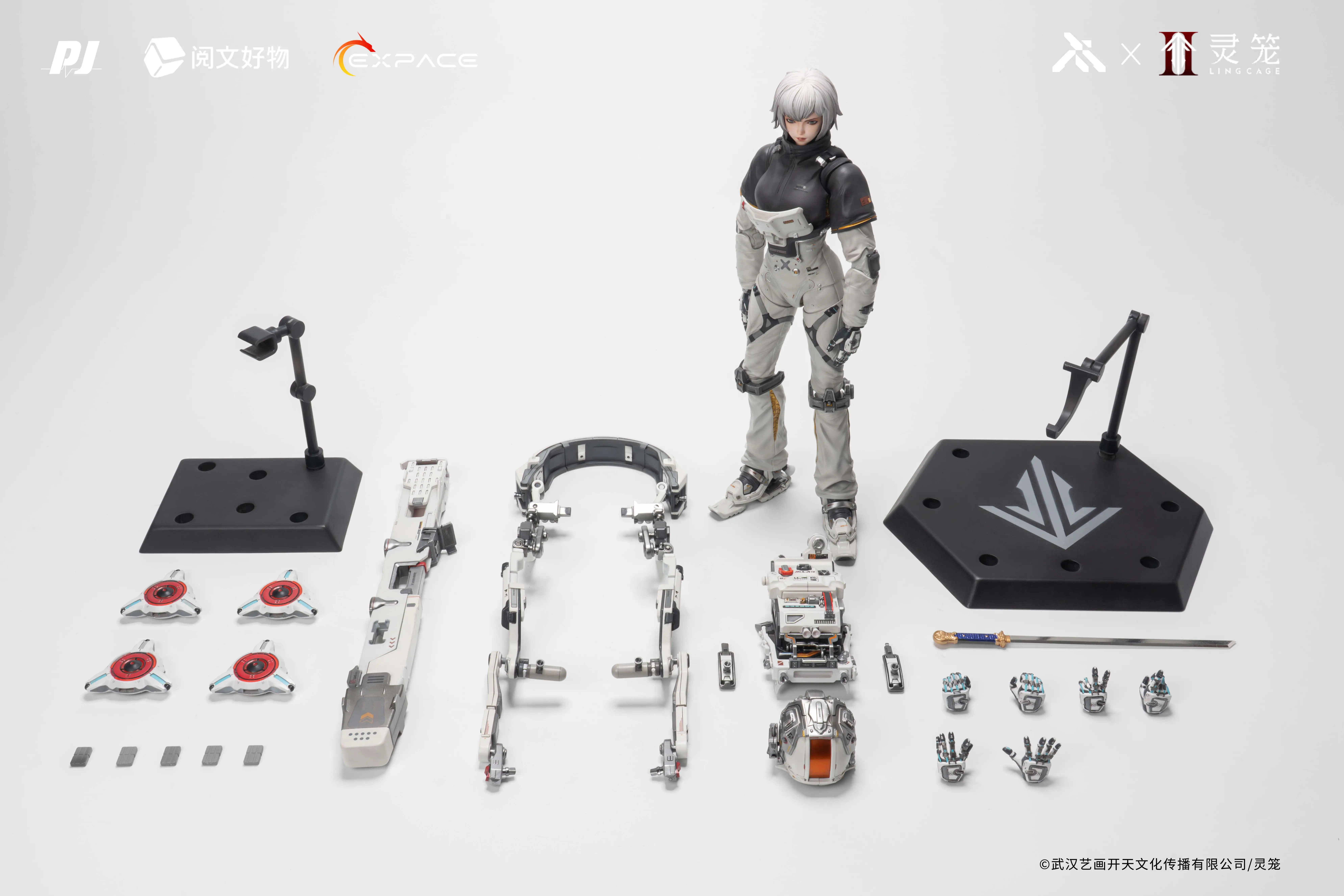 【Pre-sale】1/6 Scale Bai Yuekui Action Figure with LED Licensed-Ling Cage: INCARNATION-Moki Magic Studio