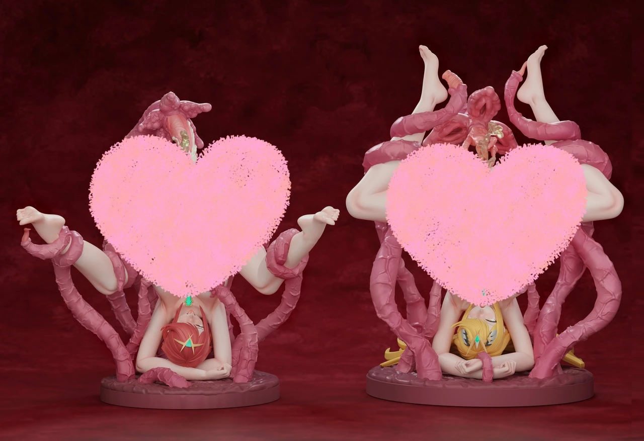 【Pre-sale】1/6 Scale Mythra and Pyra-Xenoblade Chronicles 2-Tentacle Studio