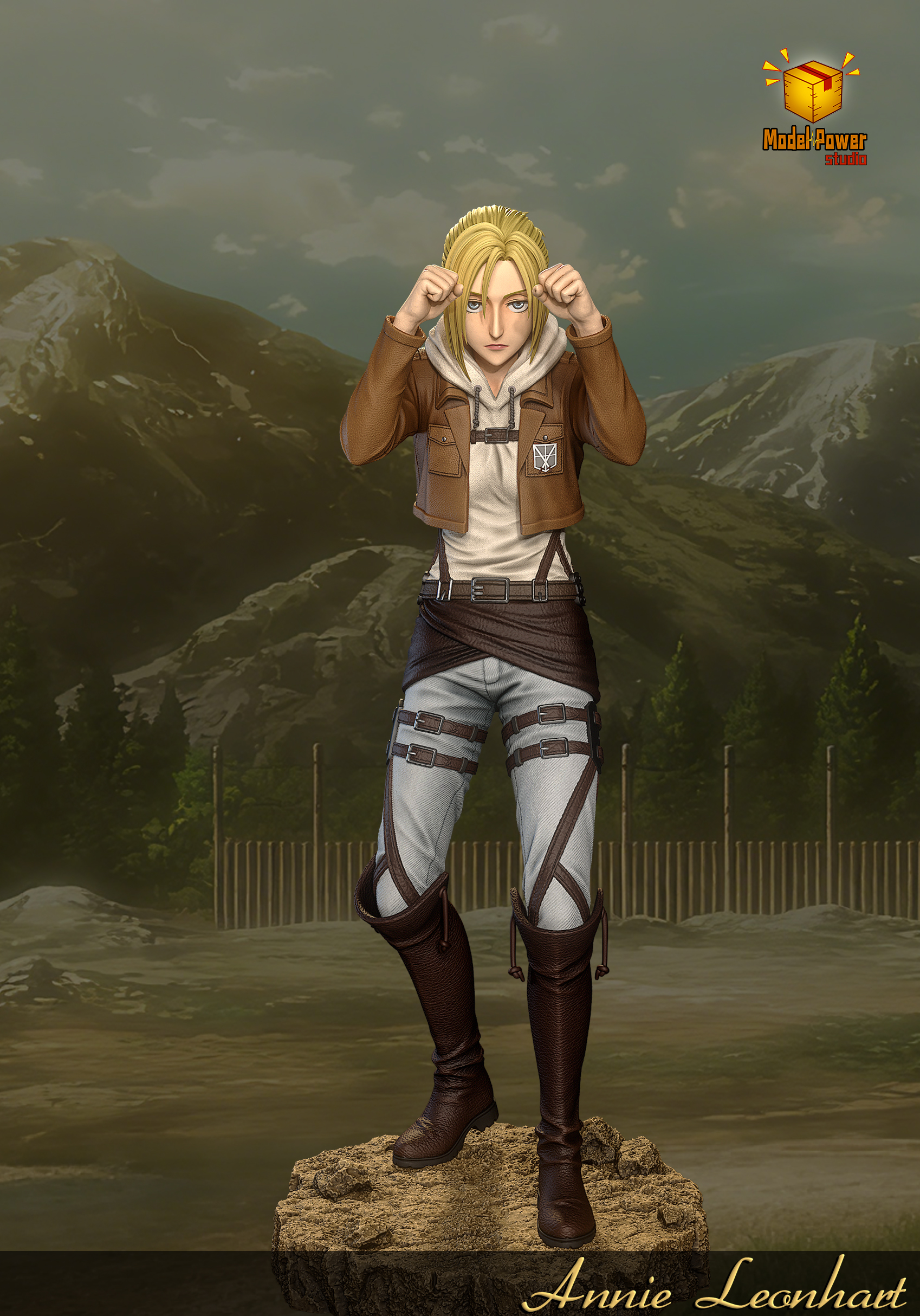 【Pre-sale】Fighting Pose Annie Leonhart-Model Power Studio