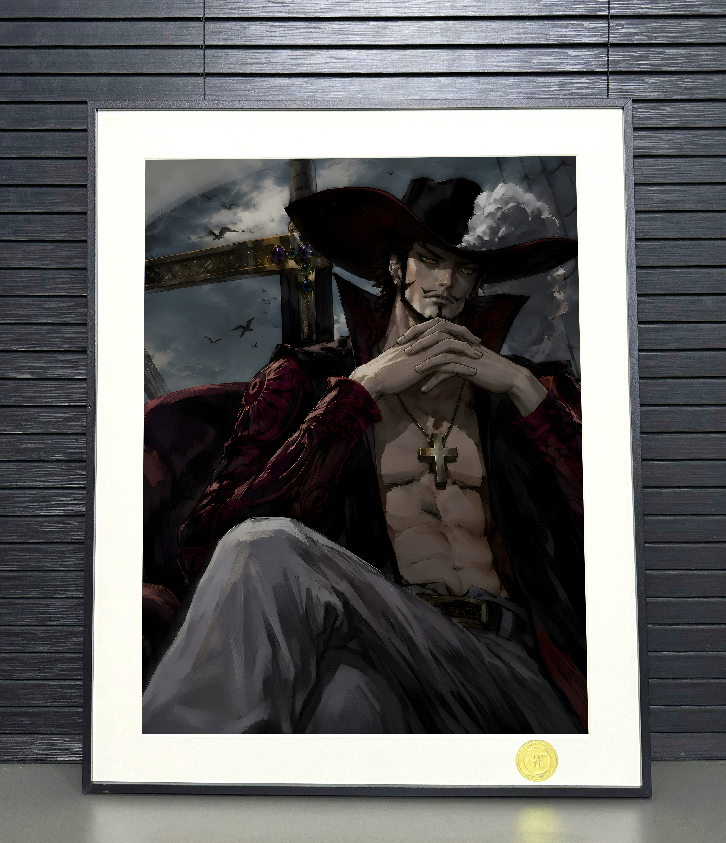 【Pre-sale】Decorative Painting of Dracule Mihawk-One Piece-H2 Studio