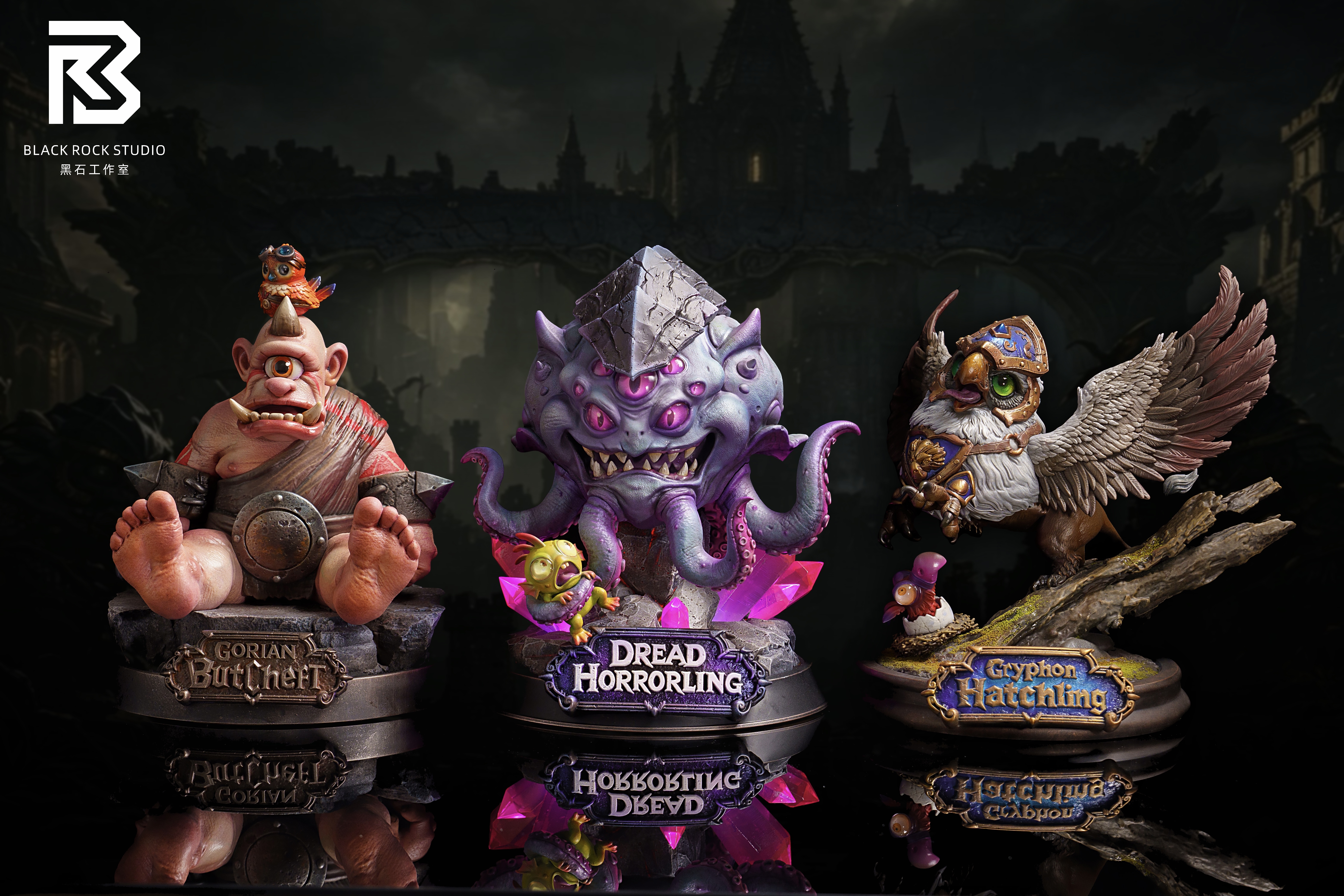 【Pre-sale】Q Version Griffin, Beholder and Ogre-Dungeons and Dragons-BRS Studio