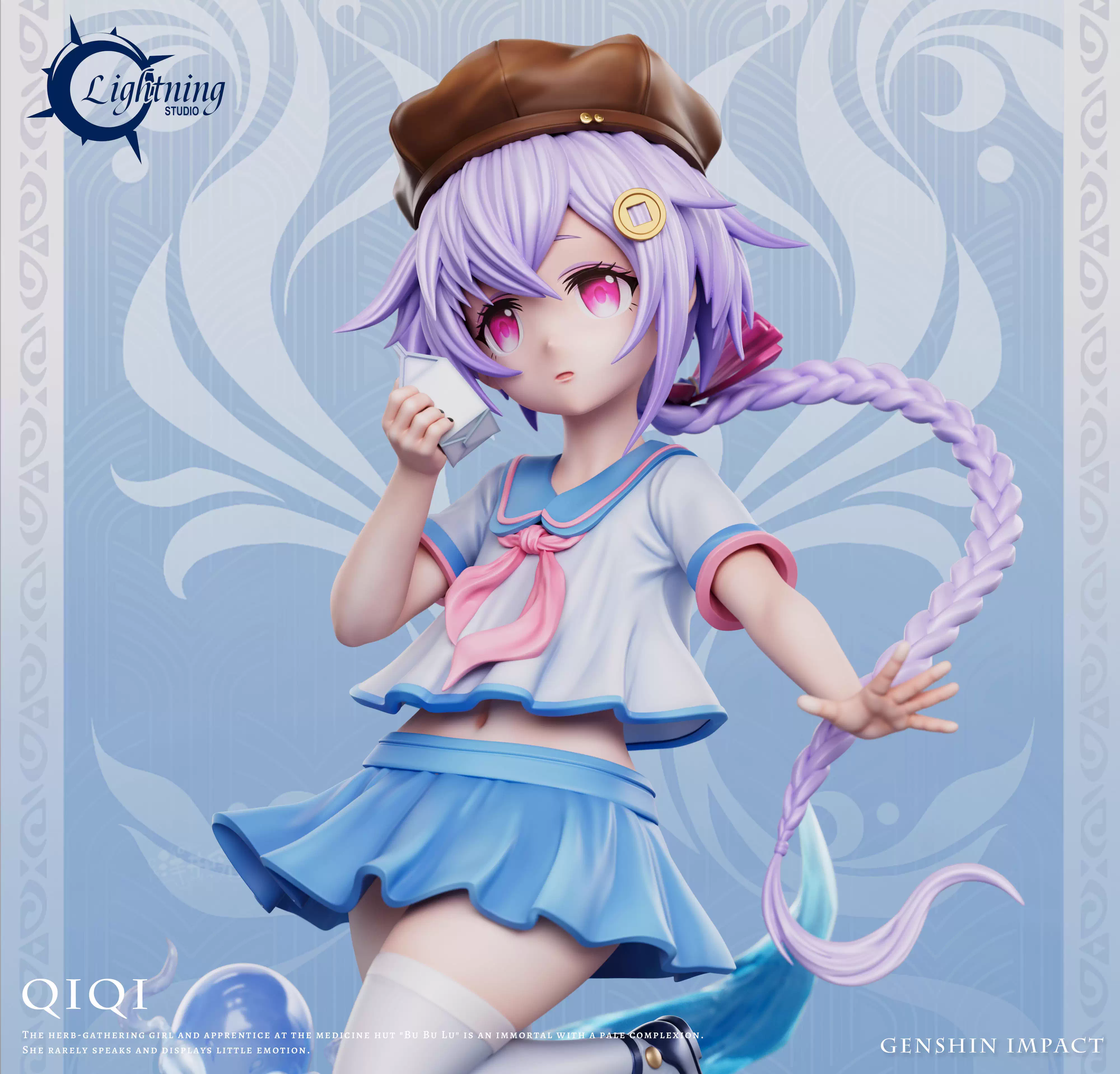 【Pre-sale】1/6 Scale Zombie Girl Qiqi with LED-Lightning Studio