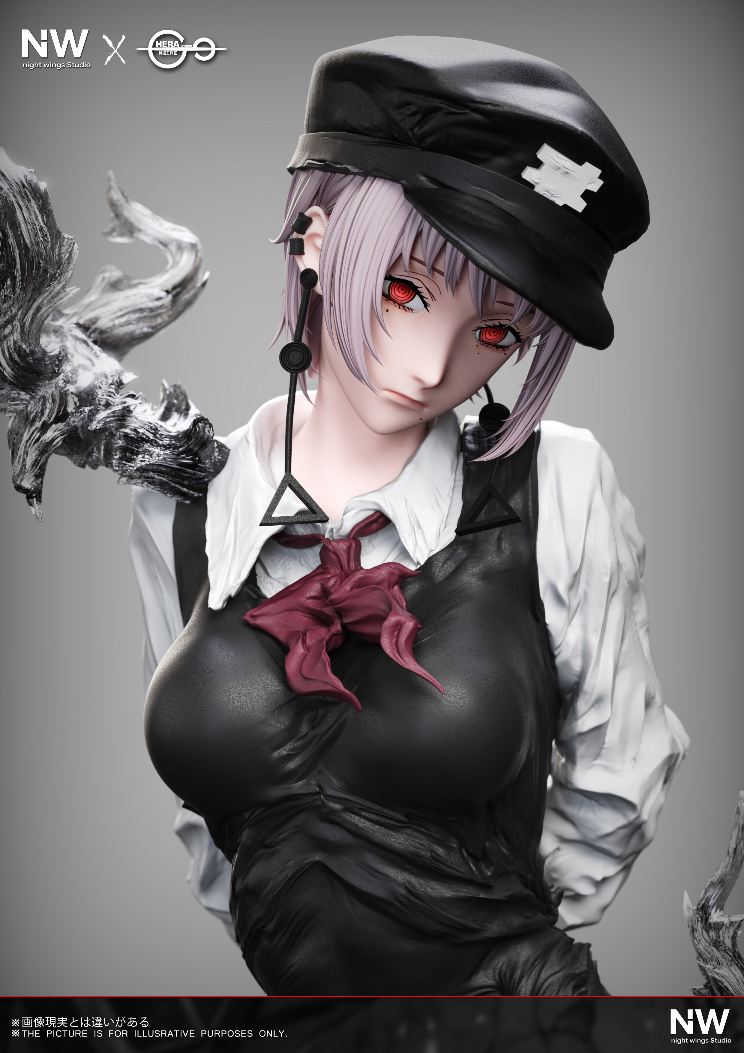 【Pre-sale】1/6 and 1/4 Scale Death Devil Kiga-Chainsaw Man-Night Wing  Studio × HeRa