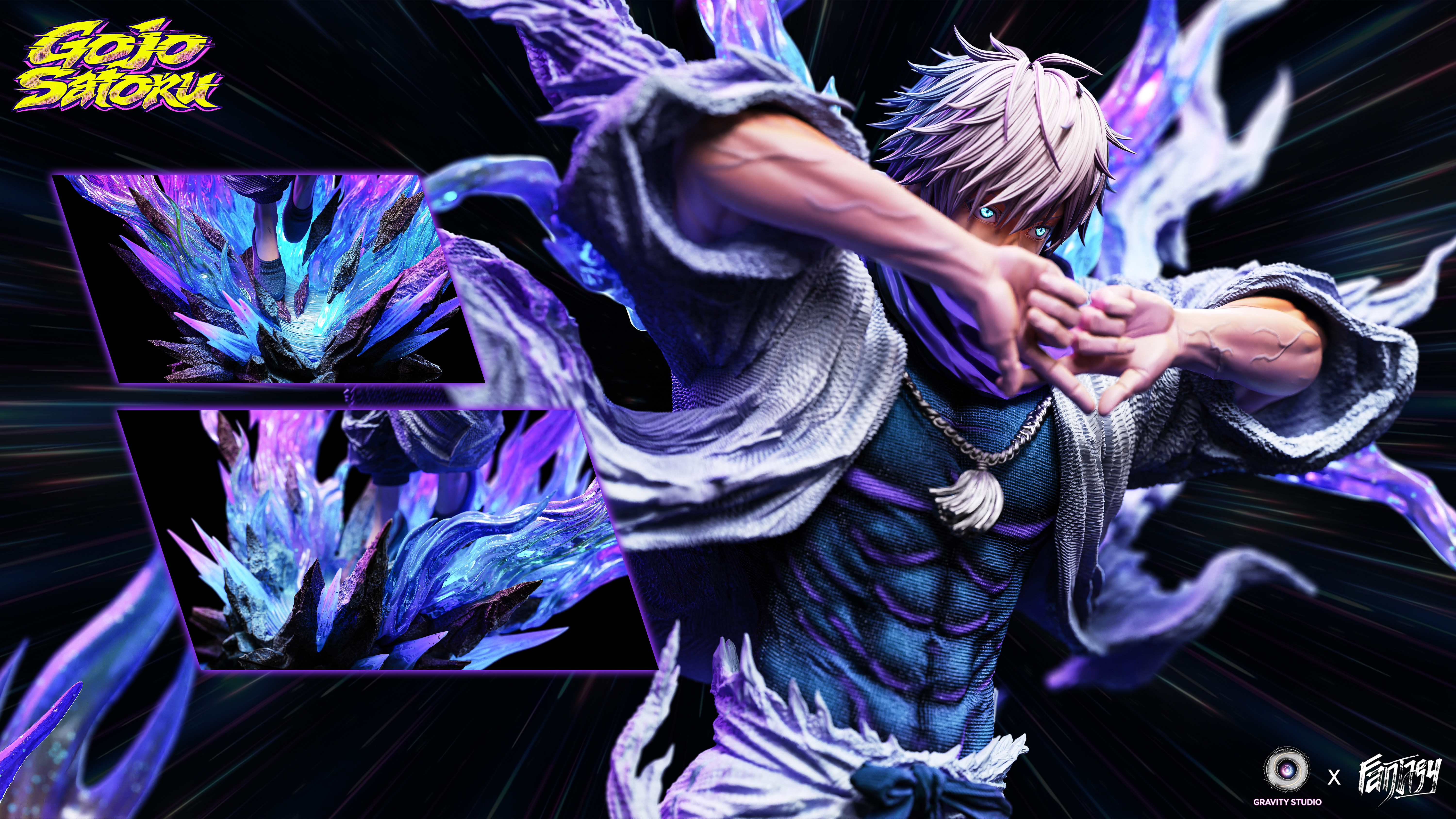 【Pre-sale】1/6 Scale Gojo Satoru with LED-Jujutsu Kaisen-Fantasy × Gravity Studio