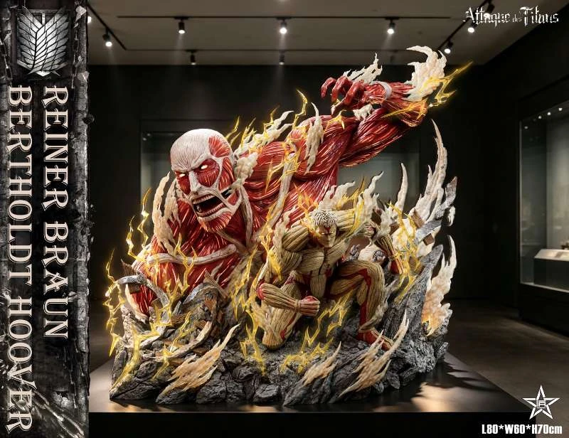 【Pre-sale】Colossal Titan and Armored Titan with LED-Attack on Titan-Jiang Xing Studio