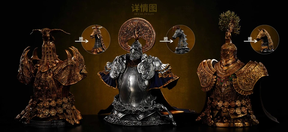 【Pre-sale】1/3 Scale Bust of Tree Sentinel, Draconic Tree Sentinel and Loretta-Elden Ring-Acy Studio