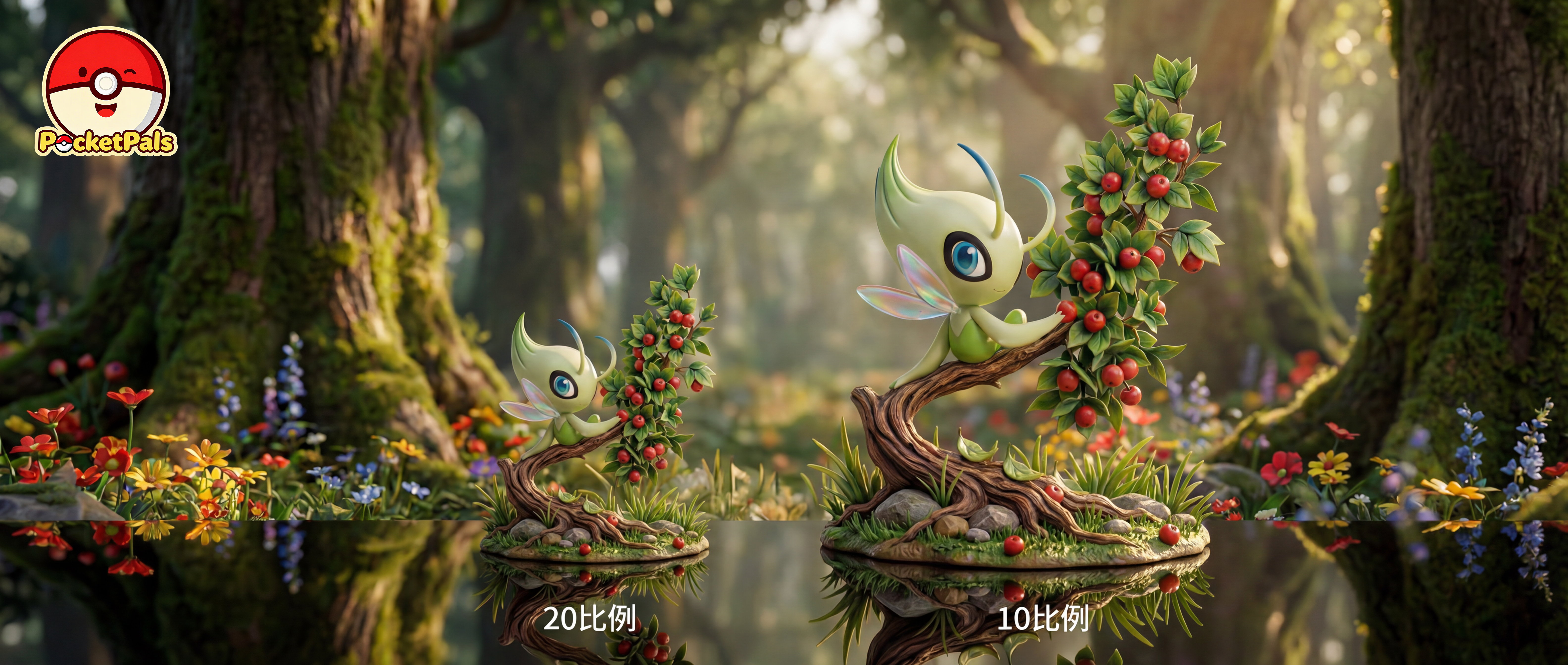 【Pre-sale】1/10 and 1/20 Scale Celebi-PocketPals Studio