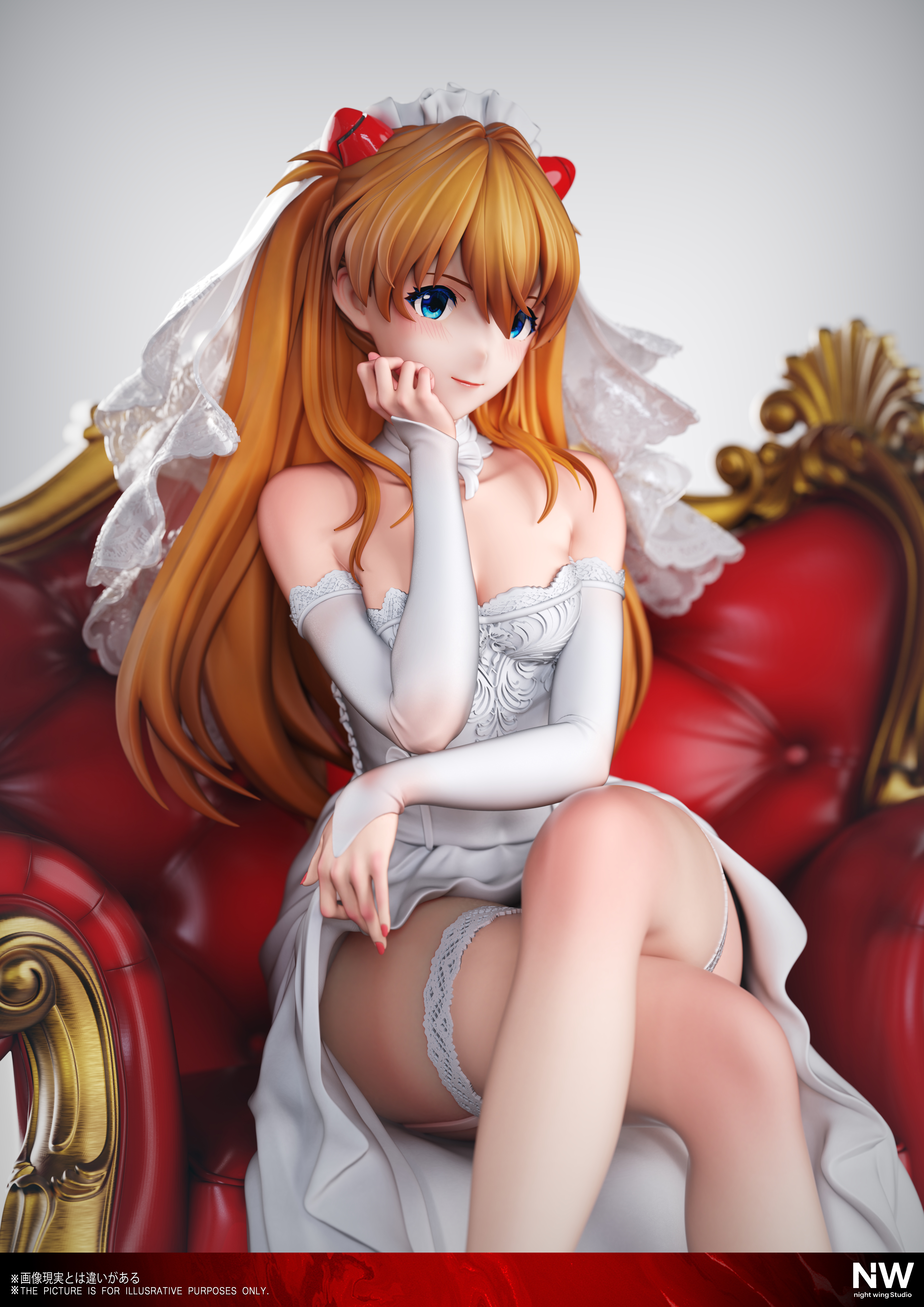 【Pre-sale】1/6 and 1/4 Scale Wedding Dress Asuka-EVA-Night Wing Studio