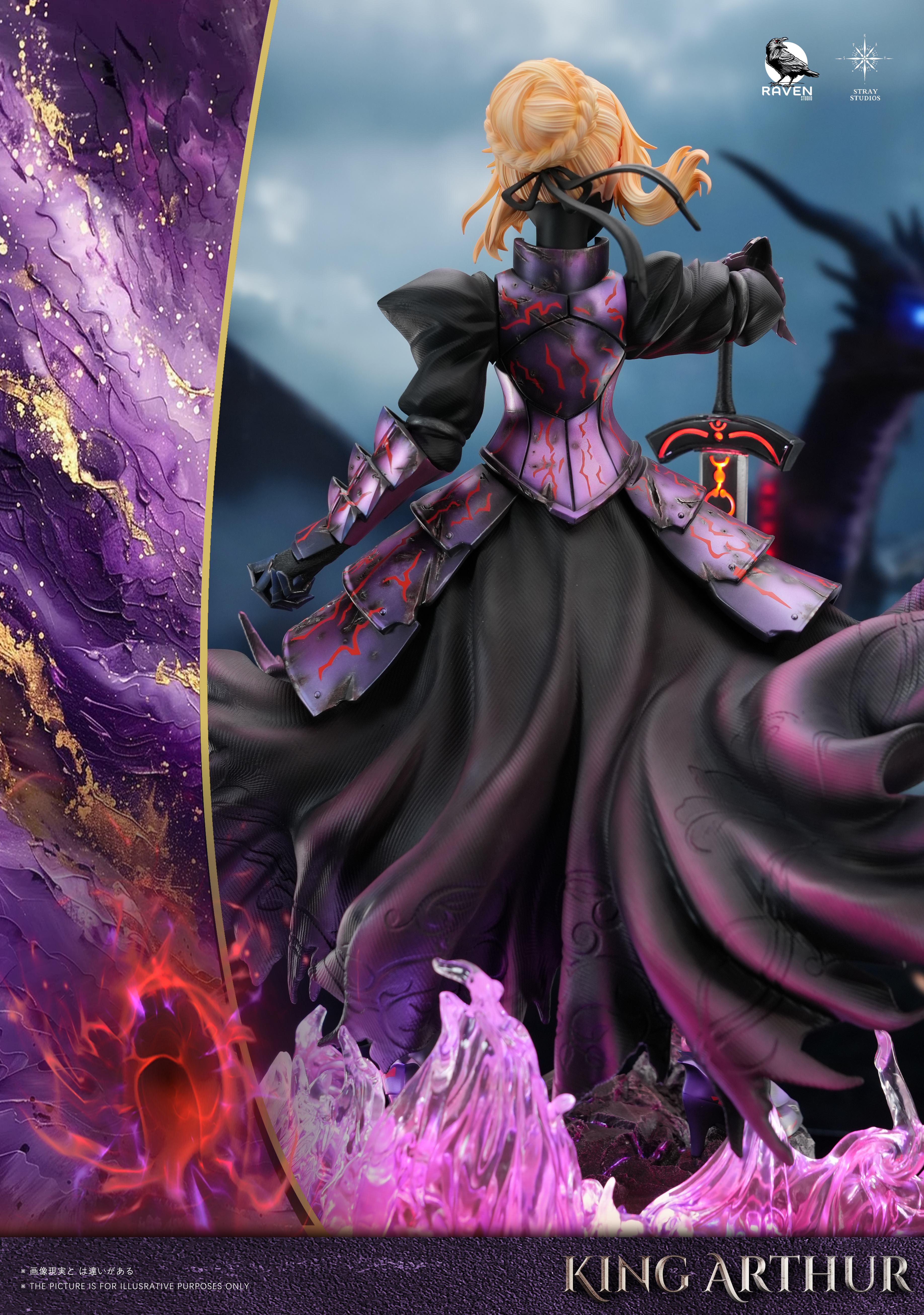 【Pre-sale】1/4 Scale 002 Black Saber-Raven and Stray Studios
