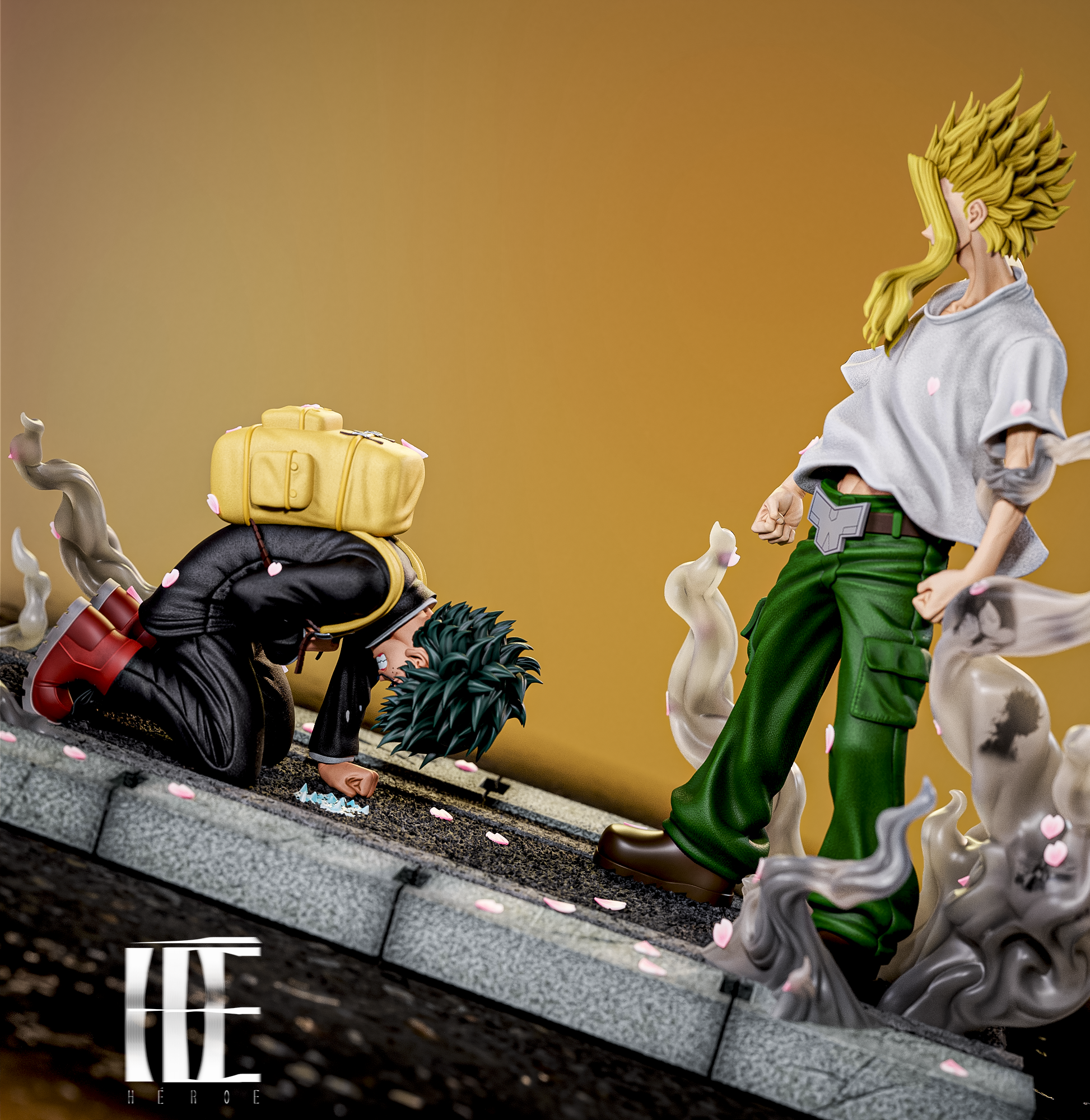 【Pre-sale】1/4 Scale Where the Story Begins All Might and Deku-My Hero Academia-Héroe Collectibles Studio
