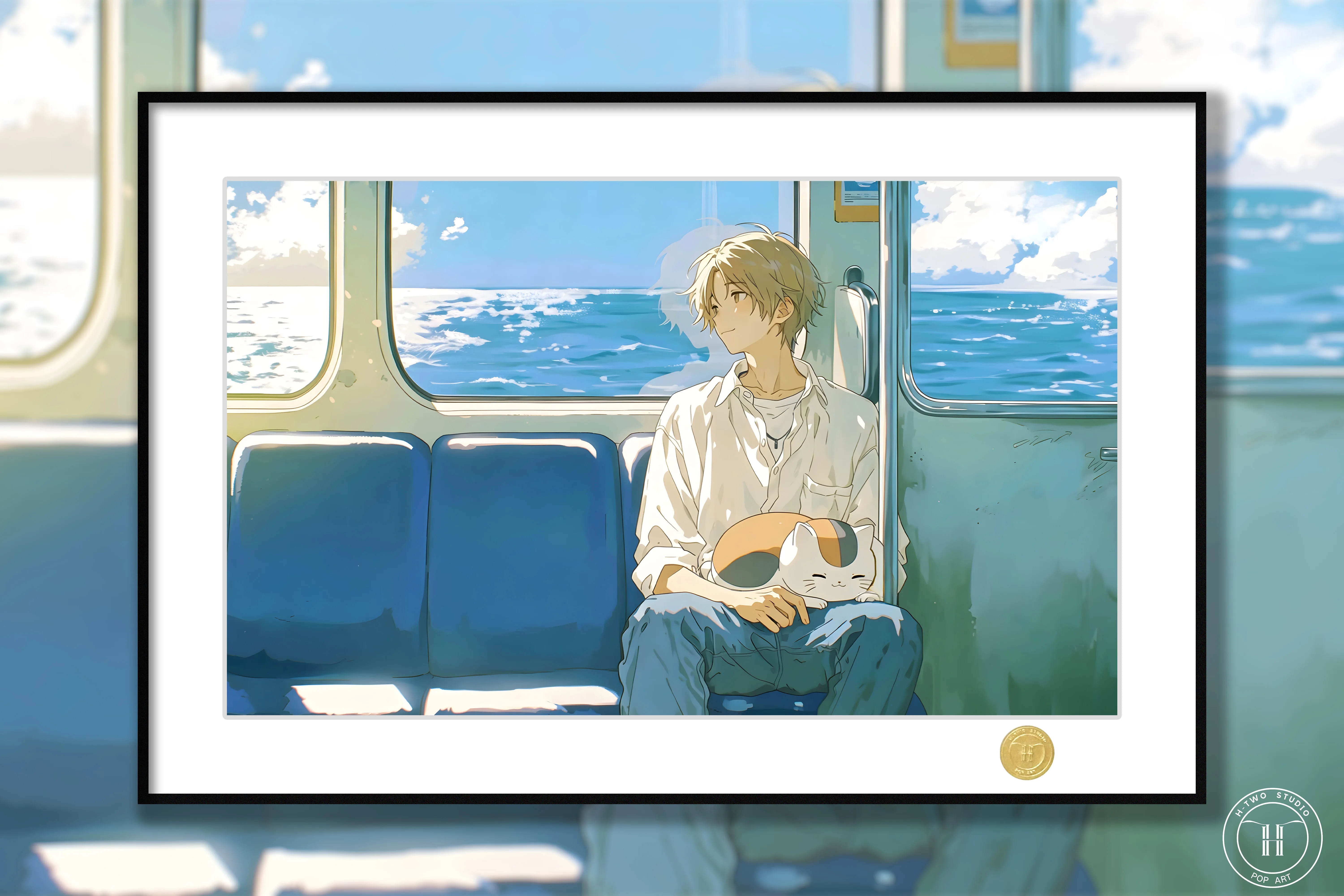 【Pre-sale】Decorative Painting of Train Natsume Takashi‌-Natsume's Book of Friends-H2 Studio