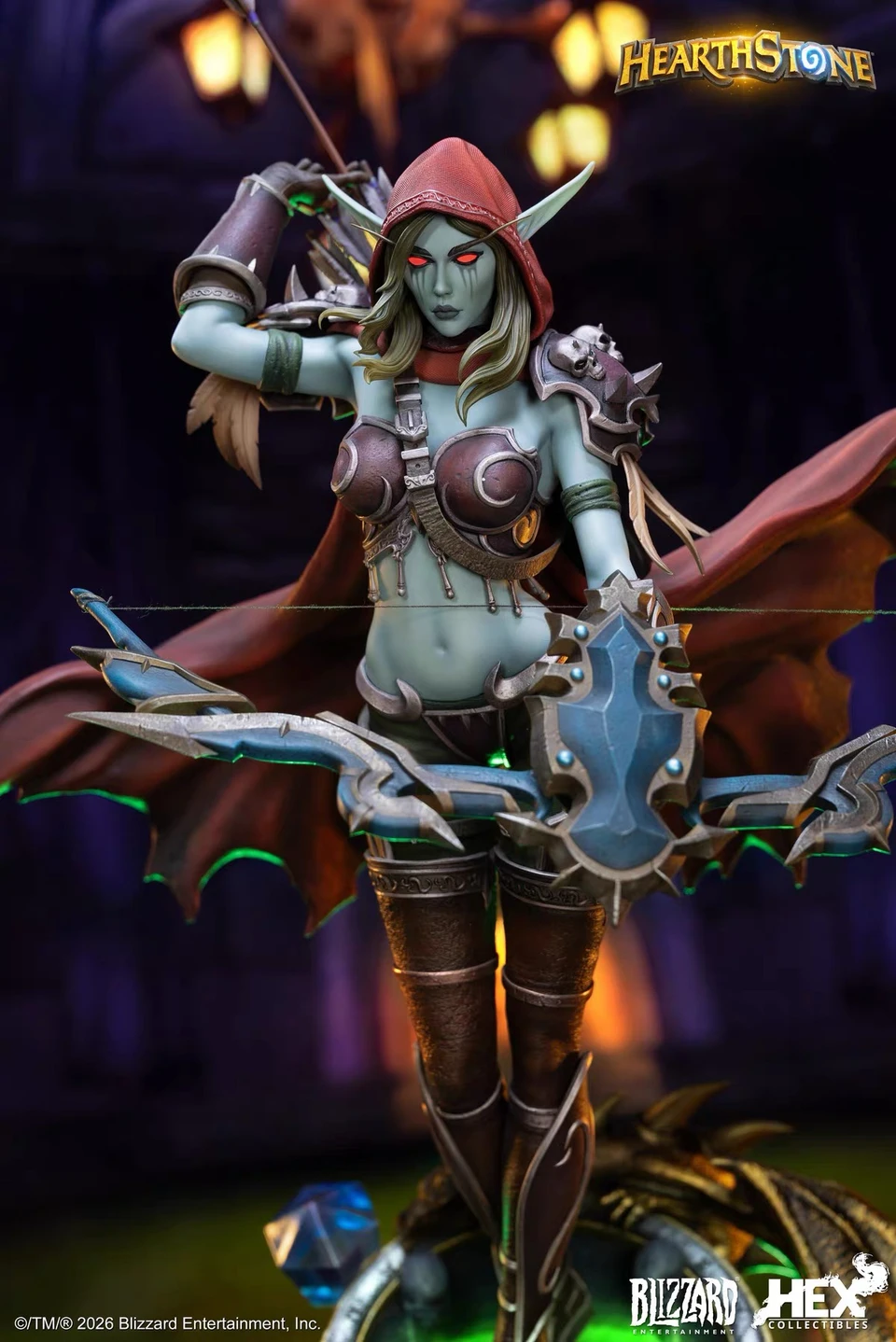 【Pre-sale】1/6 Scale Sylvanas Windrunner with LED Licensed-HearthStone: Heroes of Warcraft-HEX Collectibles × Blizzard