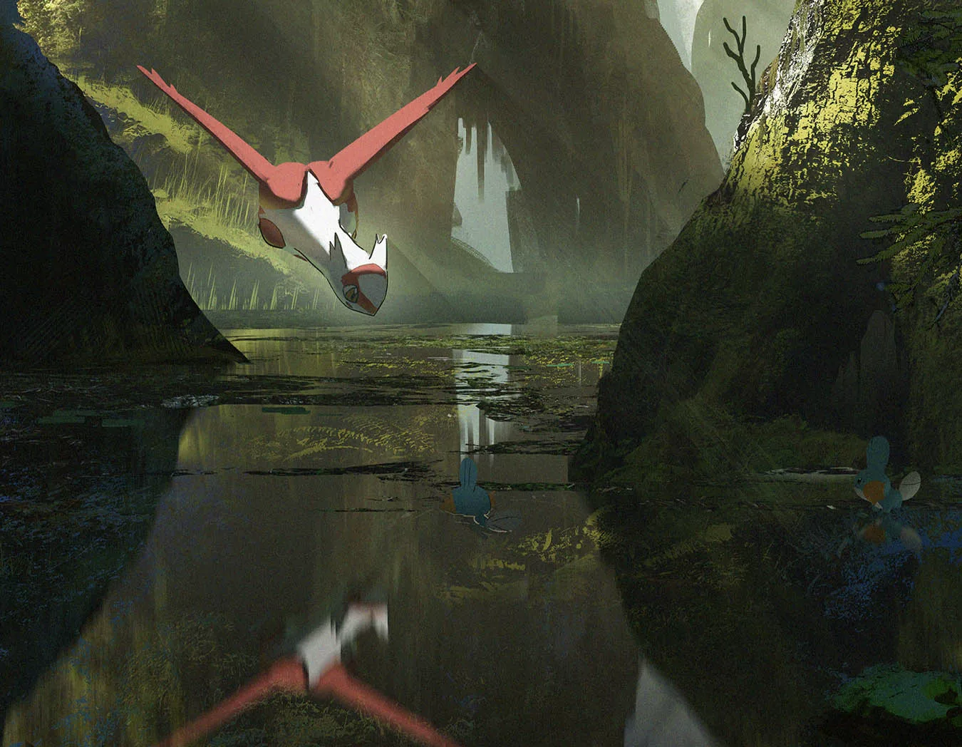 【Pre-sale】Decorative Painting of Latios and Latias-Pokemon-H2 Studio