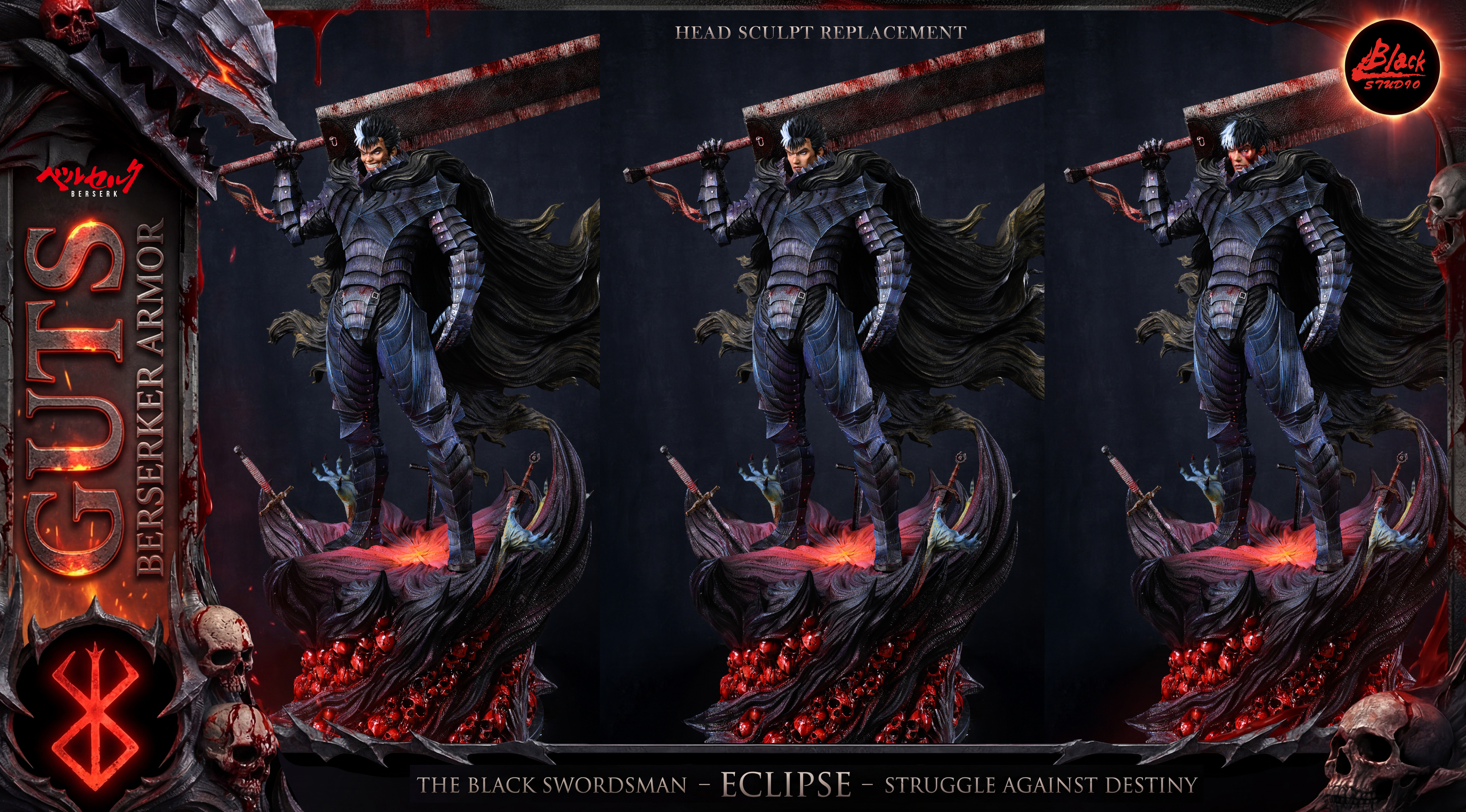 【Pre-sale】1/6 and 1/3 Scale Guts-Black Studio