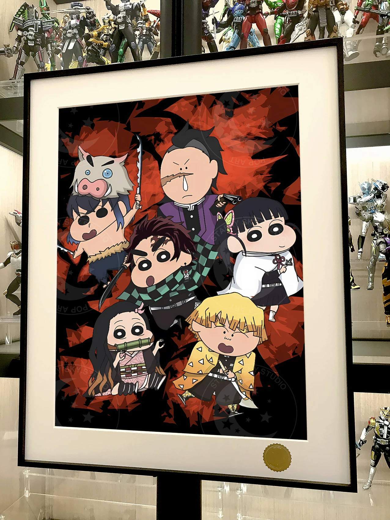 【Pre-sale】Decorative Painting of Crayon Shin-chan COS Demon Slayer-Crayon Shin-chan-XingKong Studio