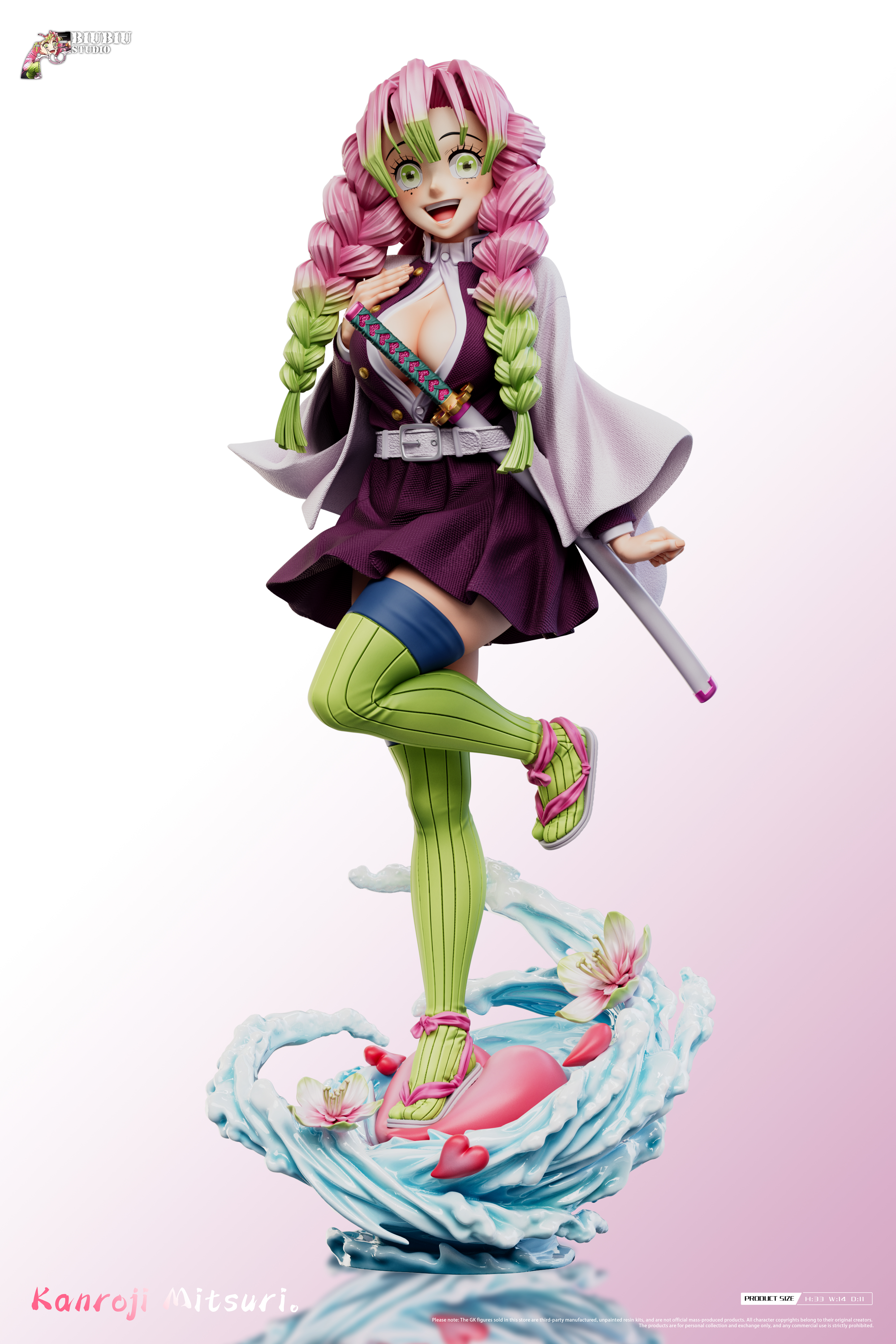 【Pre-sale】1/6 Scale Kanroji Mitsuri-Demon Slayer-Biubiu Studio