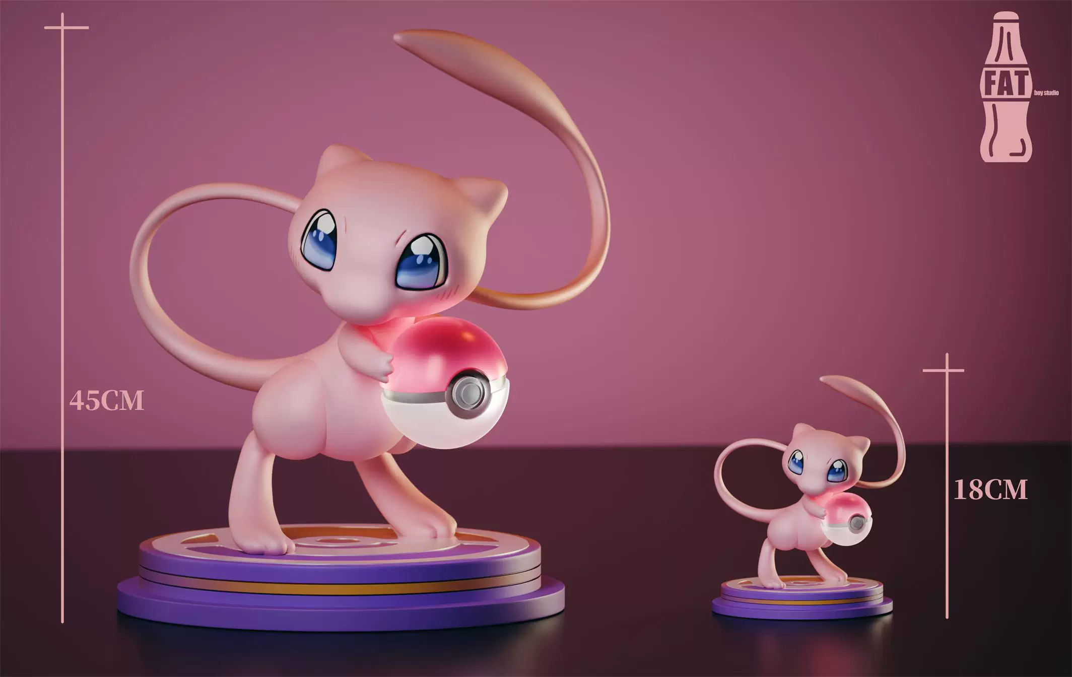 【Pre-sale】1/3 Scale Mew Poké Ball-FAT BOY Studio