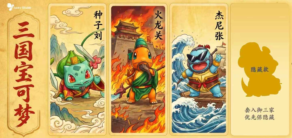 【Pre-sale】Bulbasaur, Charmander and Squirtle-Lucky Studio