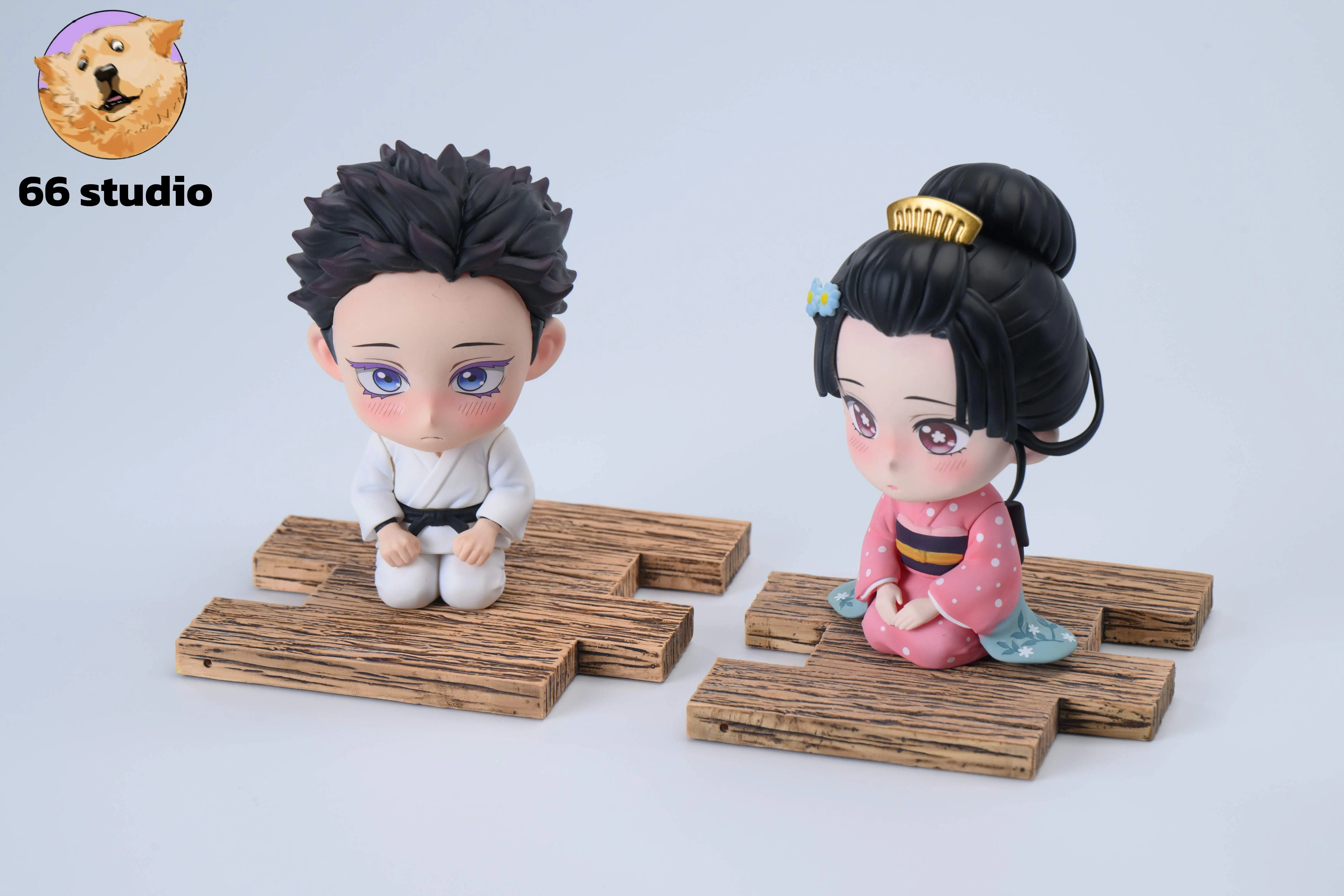 【Pre-sale】Q Version Akaza and Koyuki-Demon Slayer-66 Studio