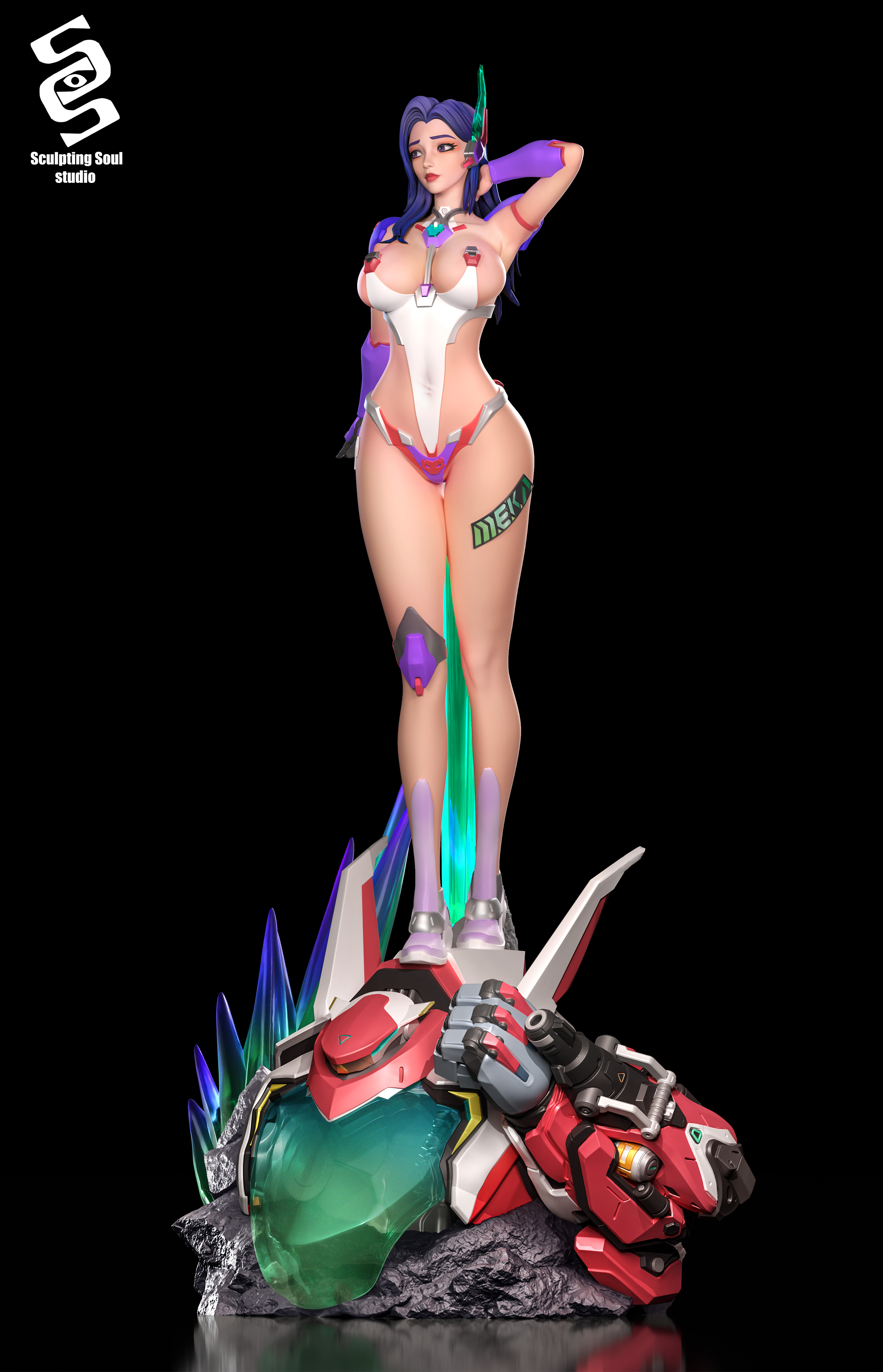 【Pre-sale】1/4 Scale D.Mon Yuna Lee-Overwatch-Sculpting Soul Studio