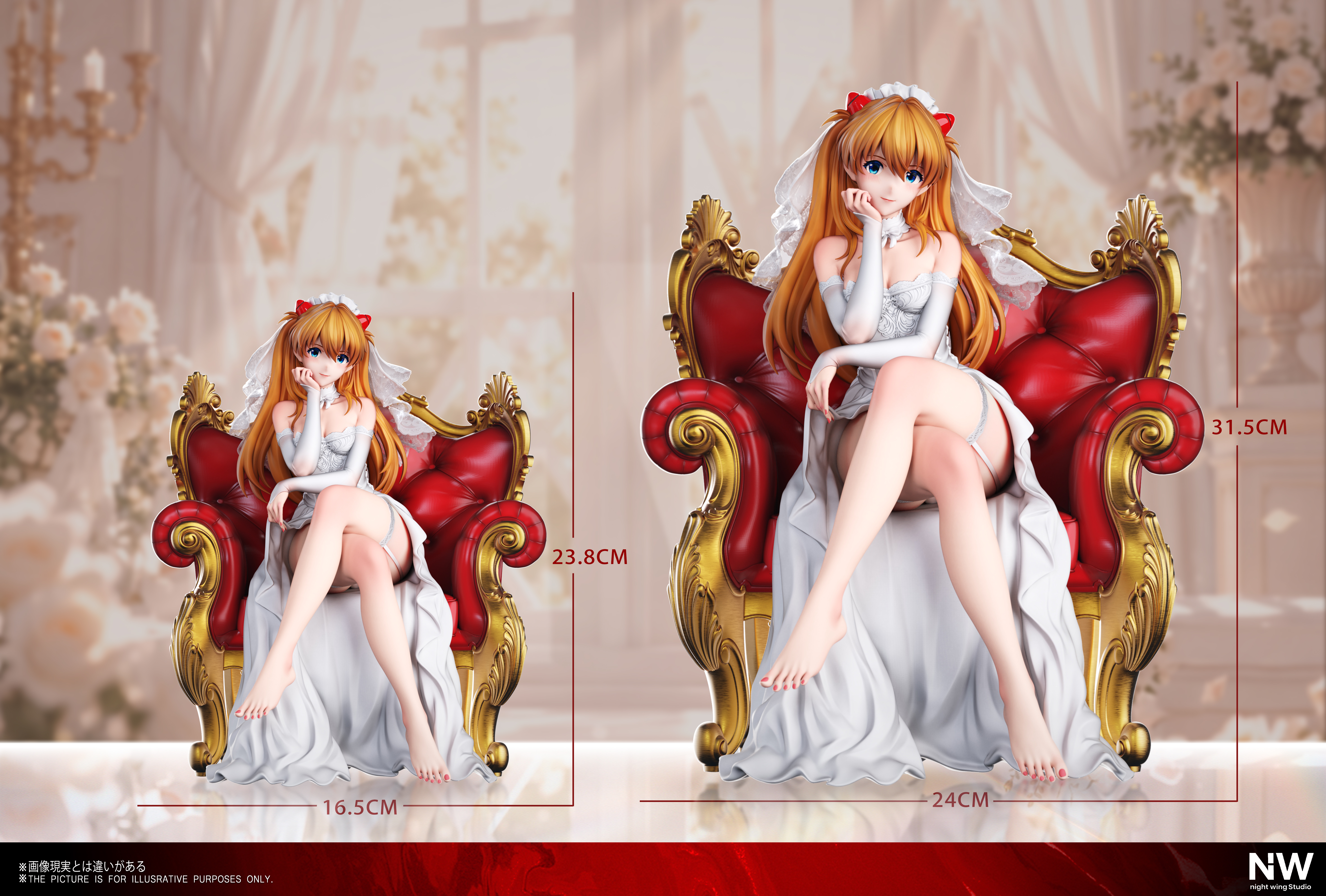 【Pre-sale】1/6 and 1/4 Scale Wedding Dress Asuka-EVA-Night Wing Studio
