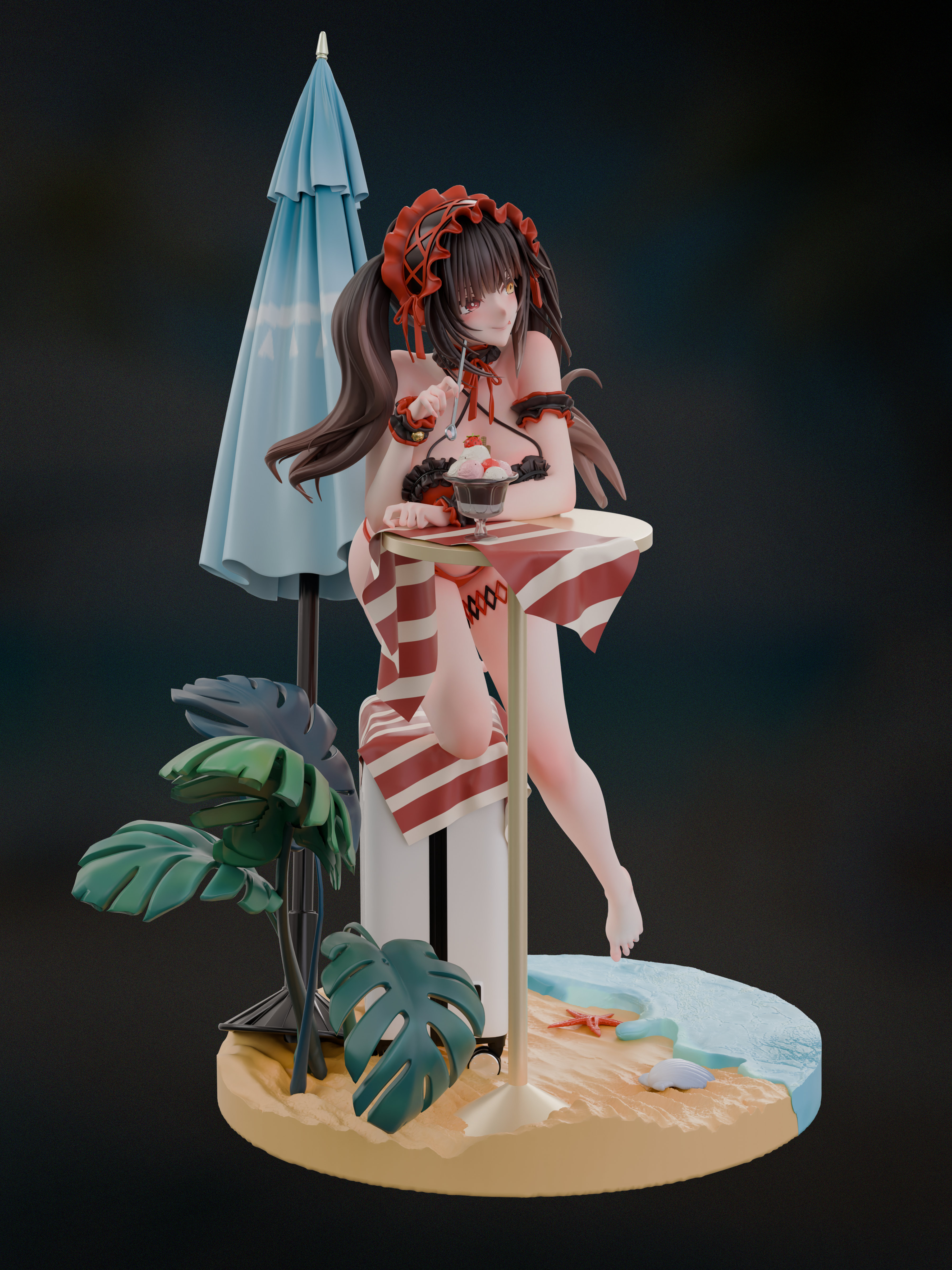 【Pre-sale closed】1/6 Scale Swimming Suit Tokisaki Kurumi-YMM Studio