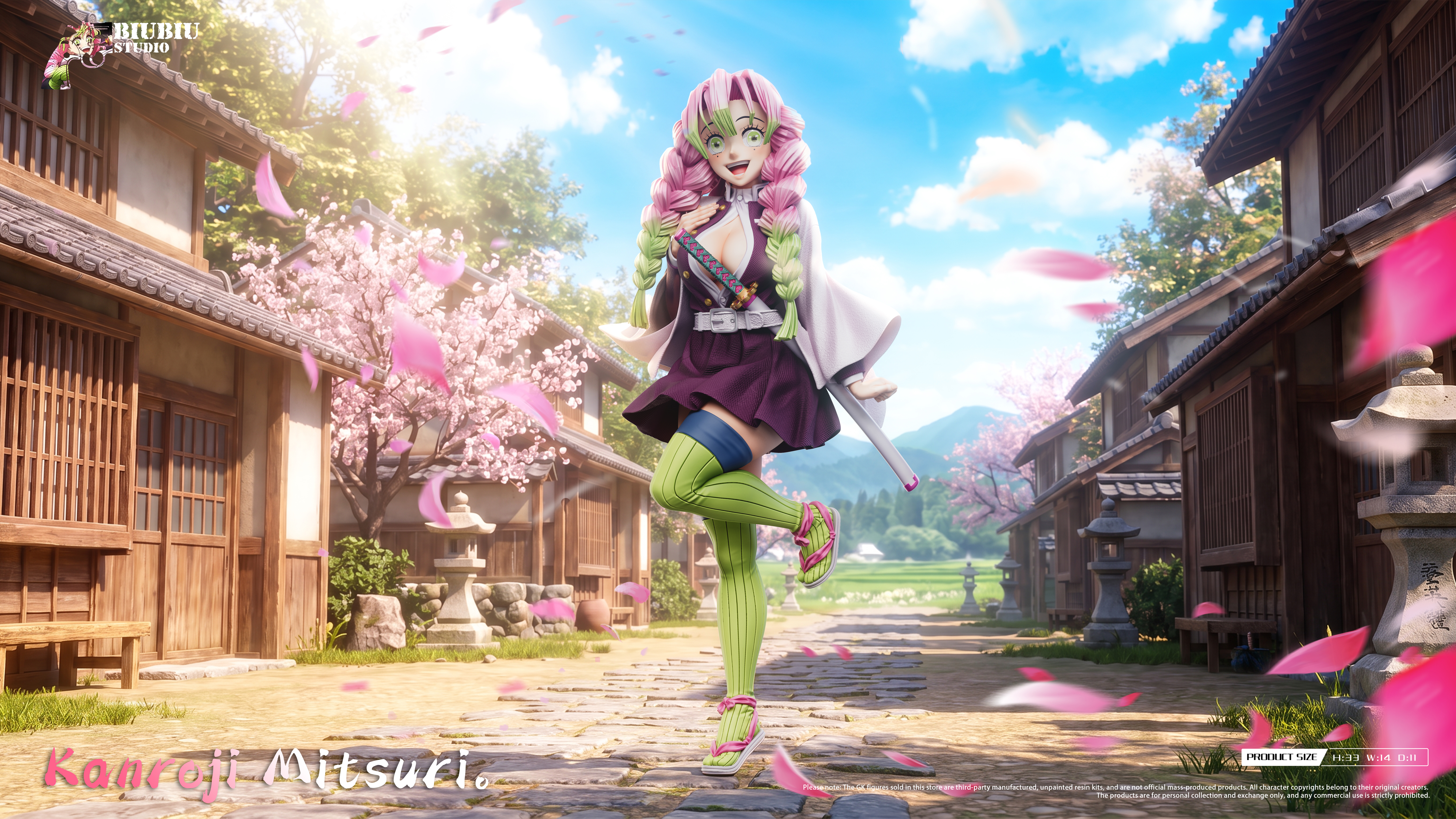 【Pre-sale】1/6 Scale Kanroji Mitsuri-Demon Slayer-Biubiu Studio