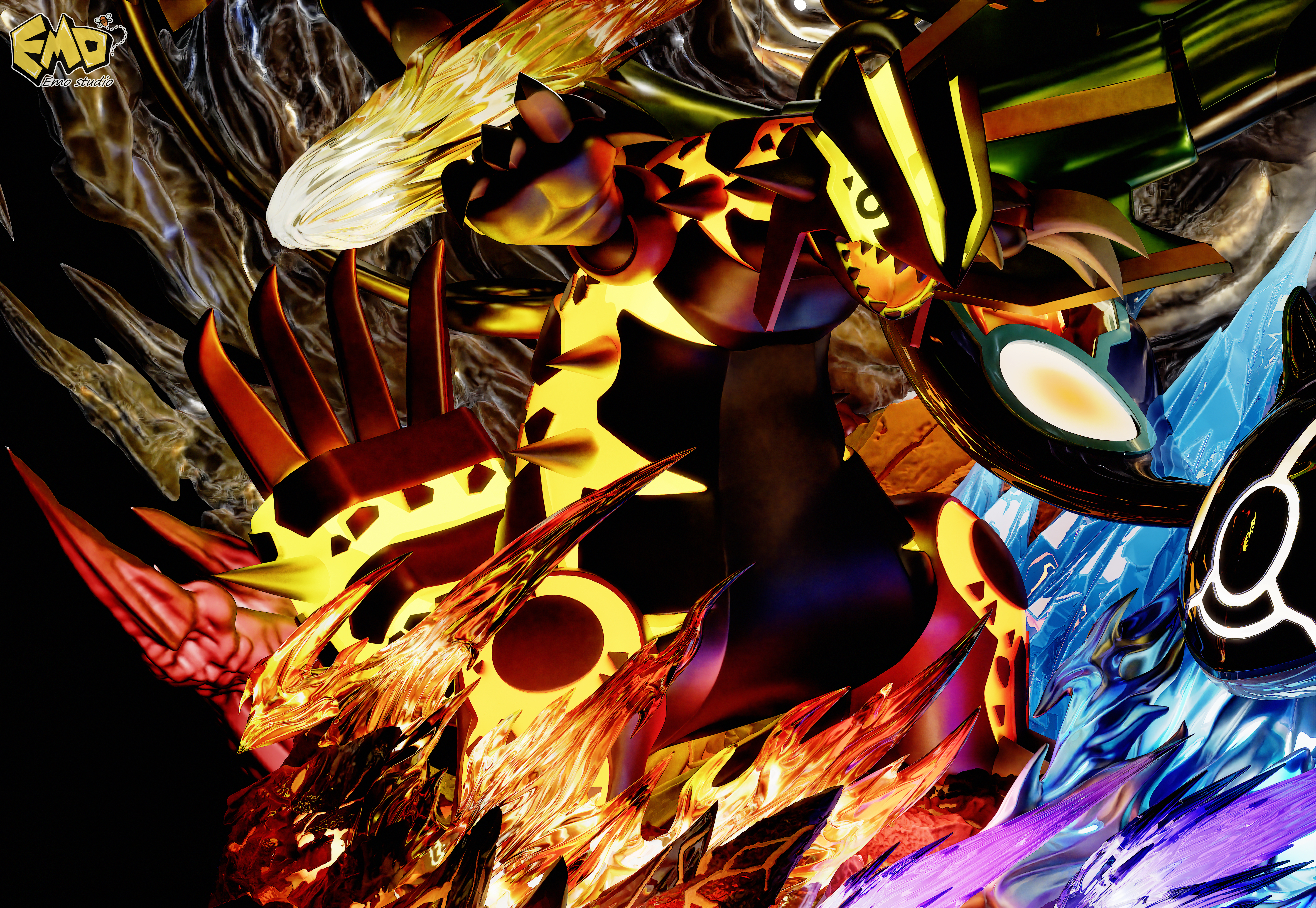 【Pre-sale】002 Mega Articuno, ‌Zapdos‌ and Moltres-Emo Studio