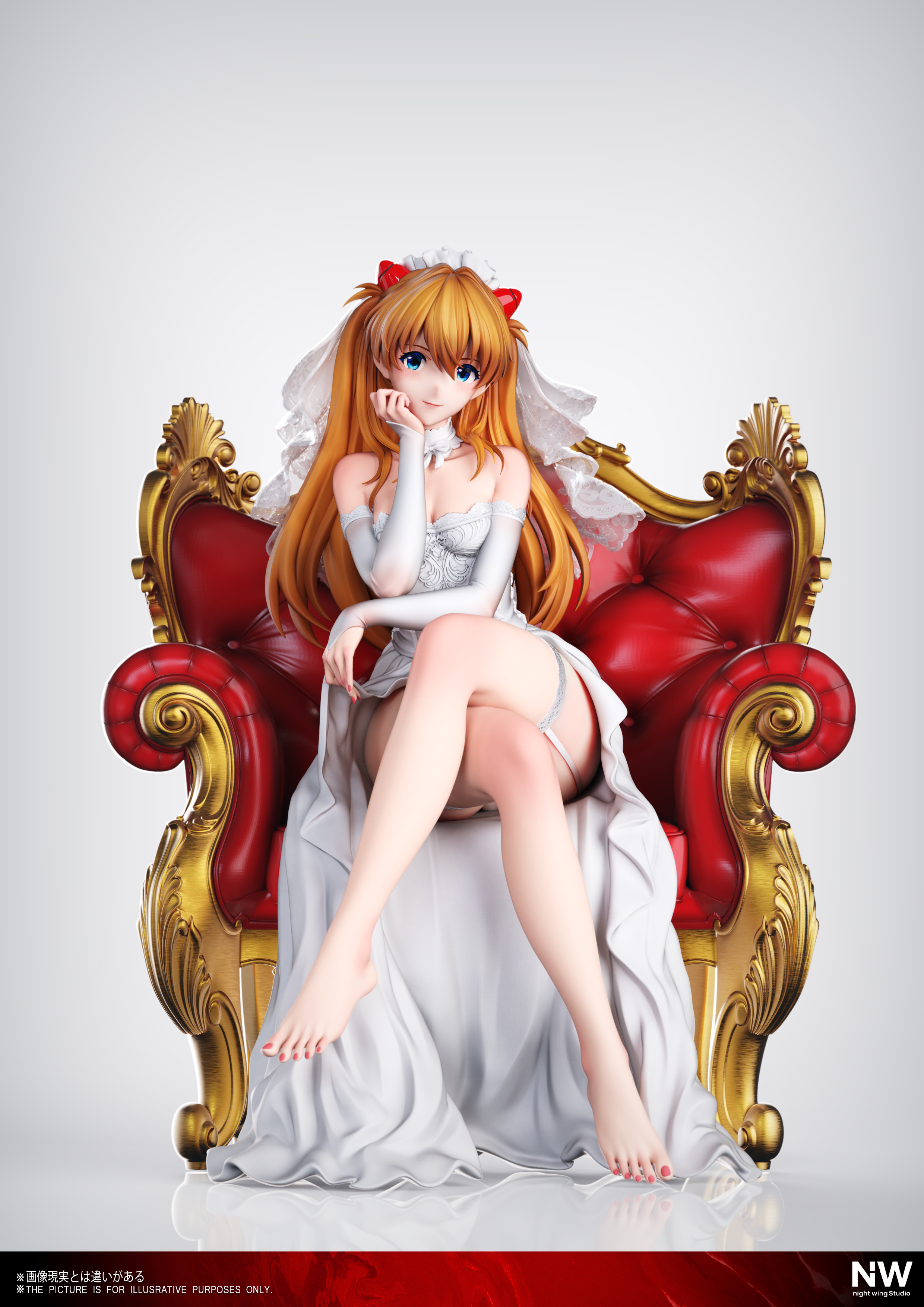 【Pre-sale】1/6 and 1/4 Scale Wedding Dress Asuka-EVA-Night Wing Studio