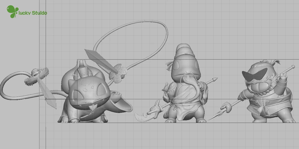 【Pre-sale】Bulbasaur, Charmander and Squirtle-Lucky Studio