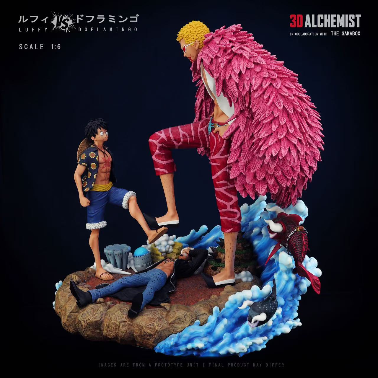 【In stock】1/6 Scale Luffy and Doflamingo-One Piece-3DA Studio