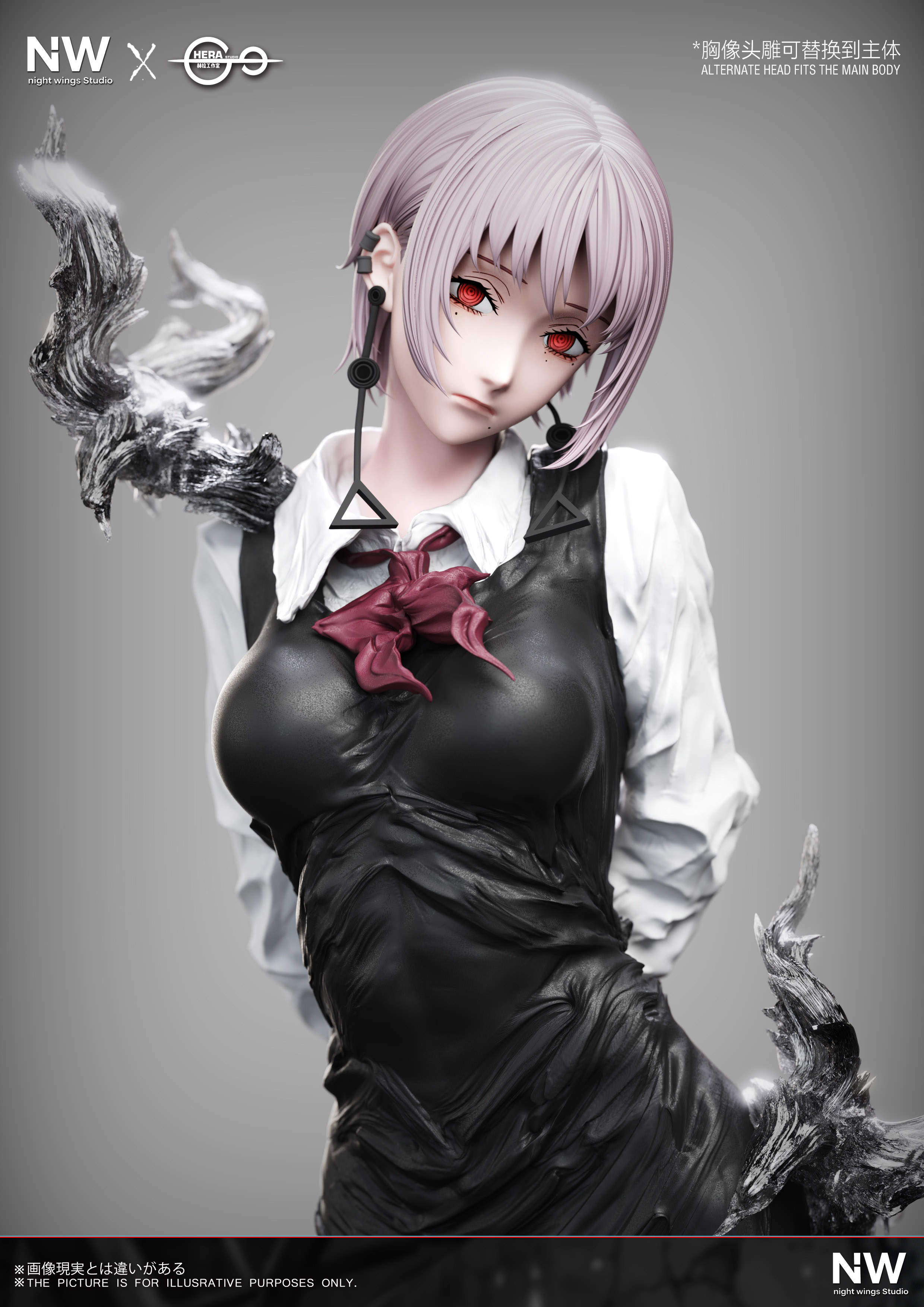 【Pre-sale】1/6 and 1/4 Scale Death Devil Kiga-Chainsaw Man-Night Wing  Studio × HeRa