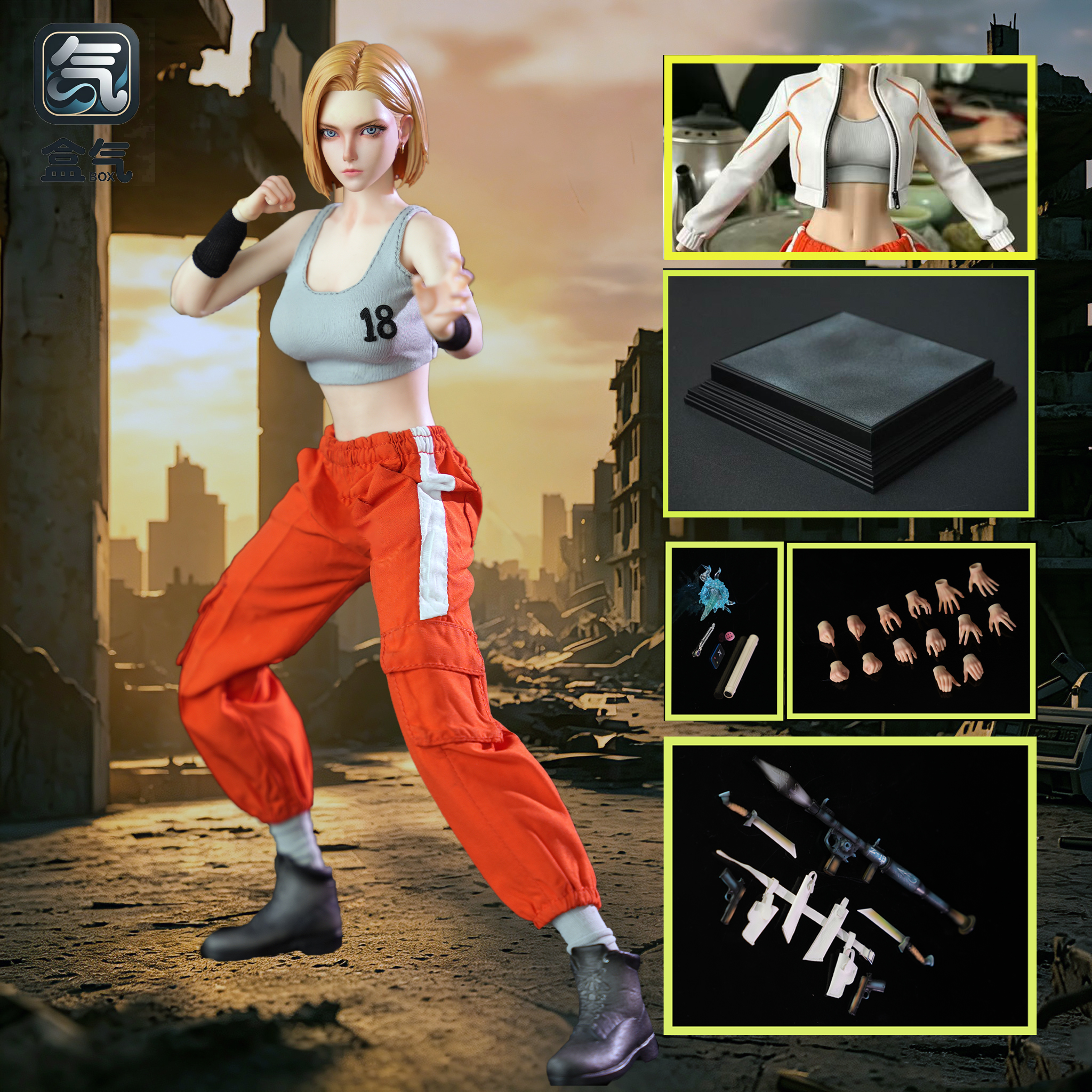 【Pre-sale】1/6 Scale Android 18-Dragon Ball-BoxQi Studio