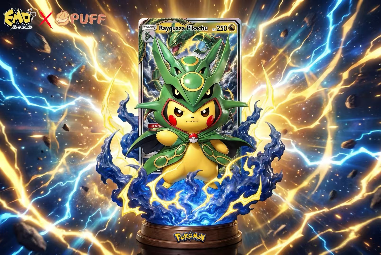 【Pre-sale】005 Rayquaza Pikachu-Pokemon-Emo X Puff Studio