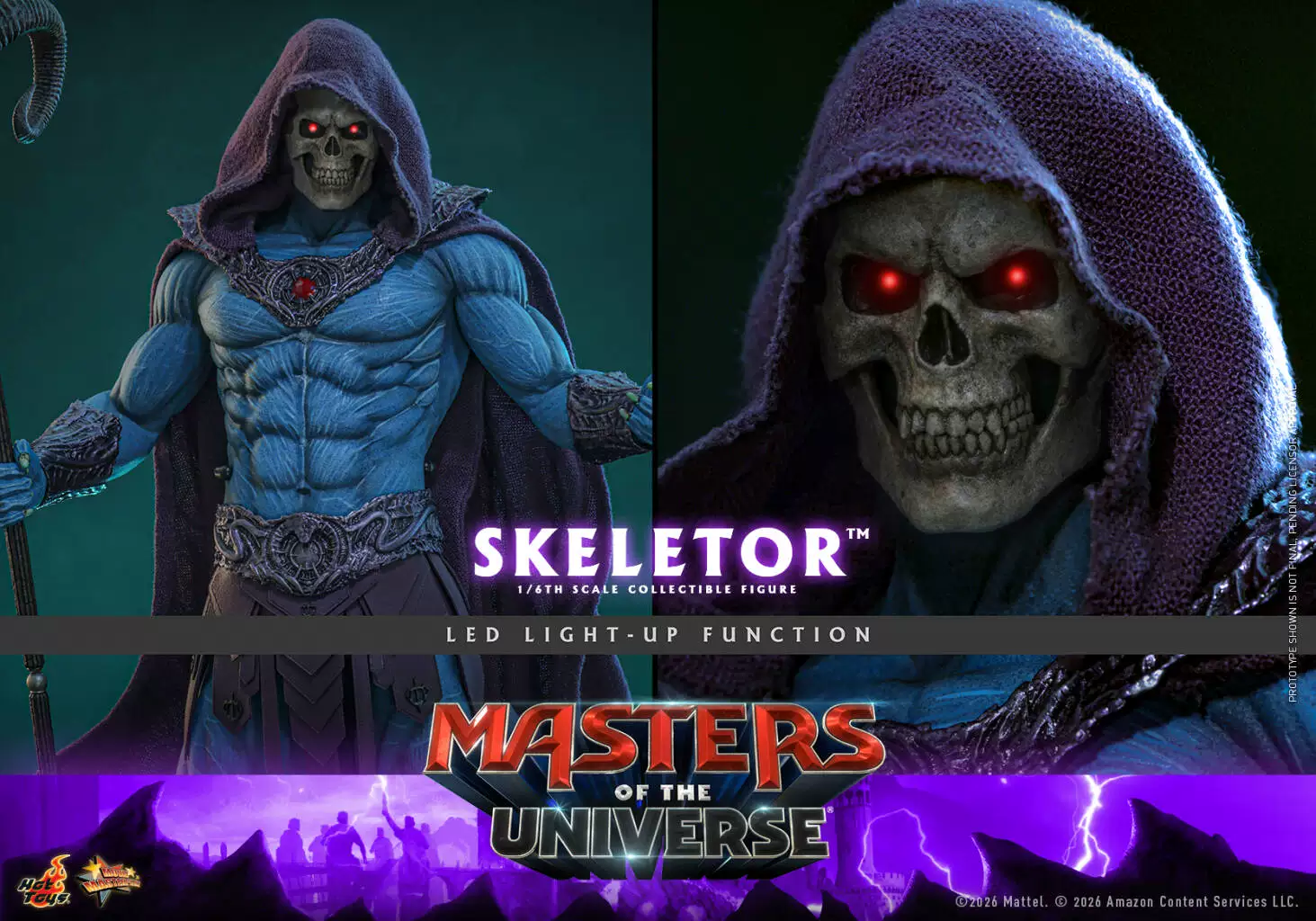 【Pre-sale】1/6 Scale MMS889 Masters of the Universe Skeletor-HotToys Studio