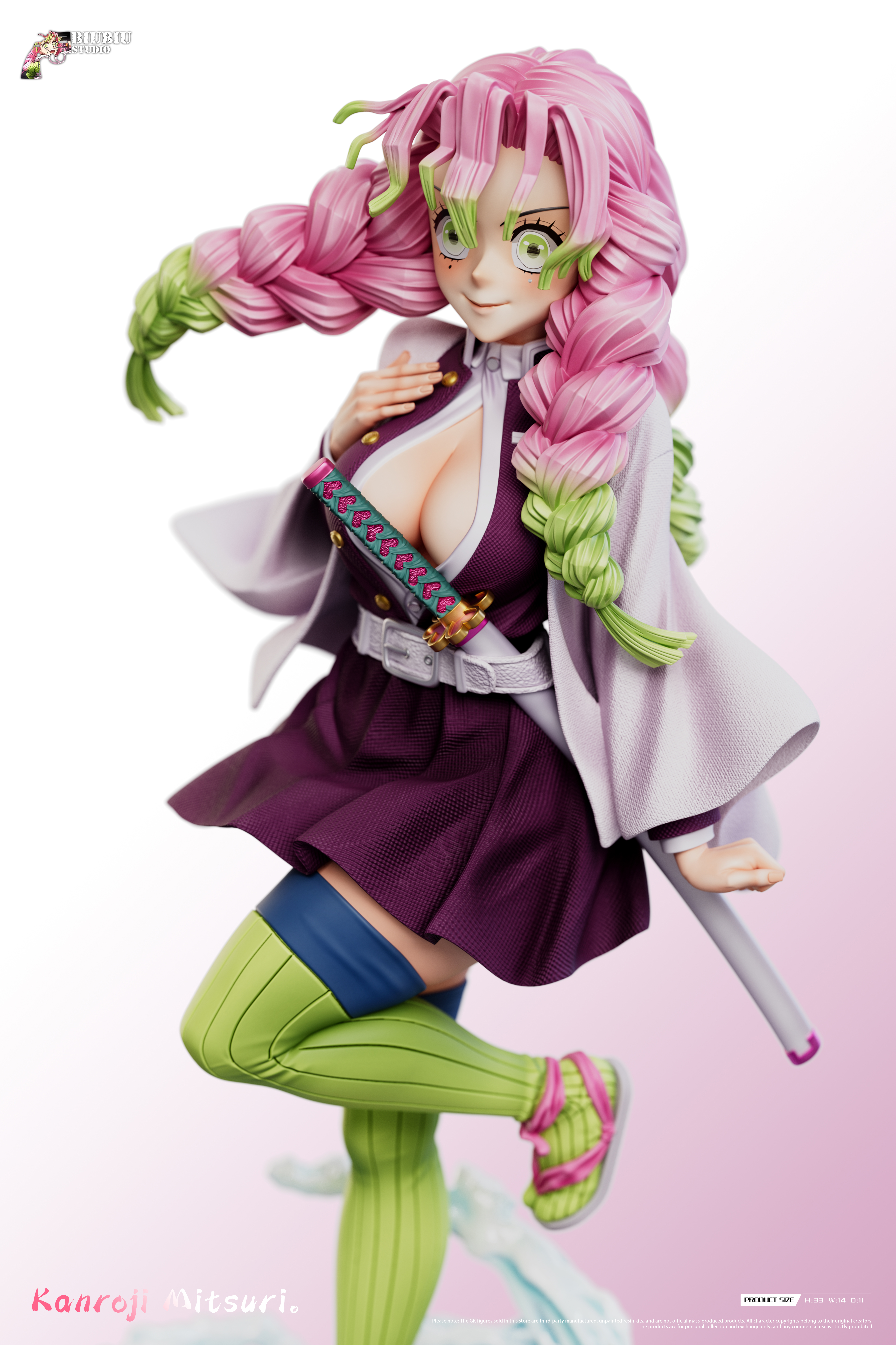 【Pre-sale】1/6 Scale Kanroji Mitsuri-Demon Slayer-Biubiu Studio