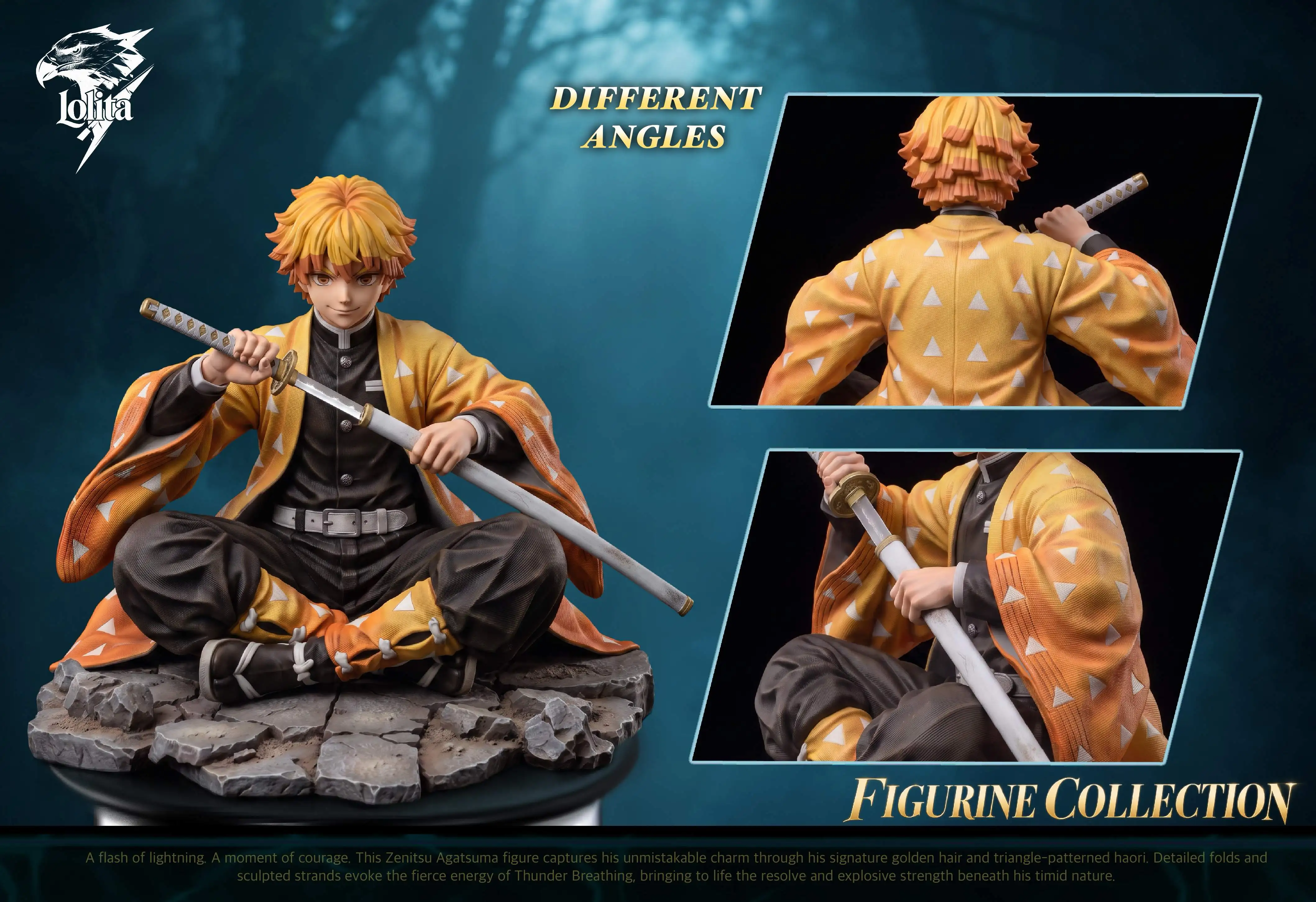 【Pre-sale】1/6 Scale Sitting Agatsuma Zenitsu-Demon Slayer-Lolita Studio