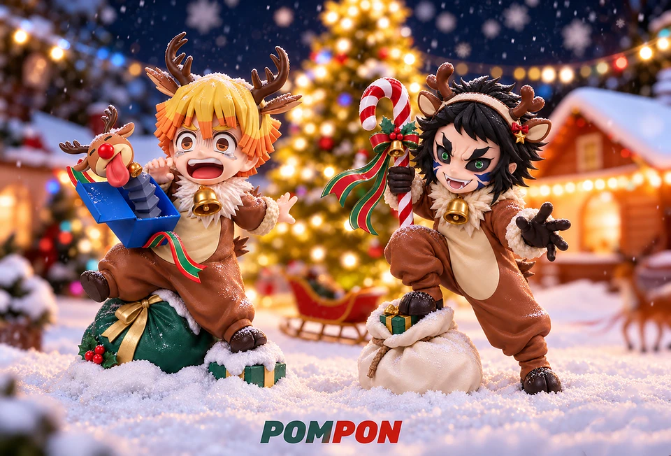 【Pre-sale】Q Version Agatsuma Zenitsu and Kaigaku-Demon Slayer-PomPon Studio