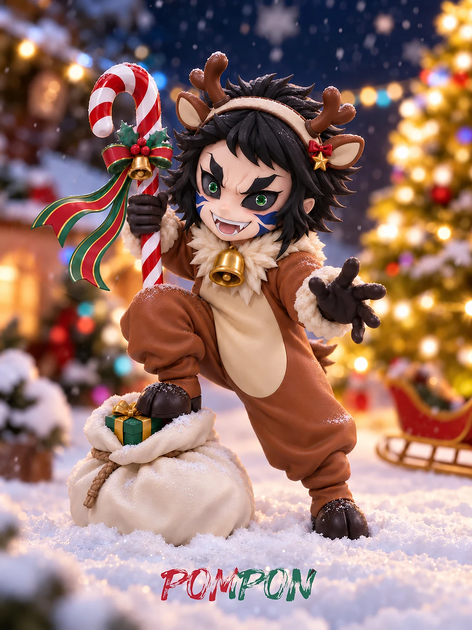 【Pre-sale】Q Version Agatsuma Zenitsu and Kaigaku-Demon Slayer-PomPon Studio