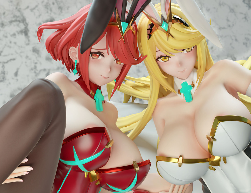 【Pre-sale】Bunny Mythra and Pyra-Xenoblade Chronicles 2-NTR Studio