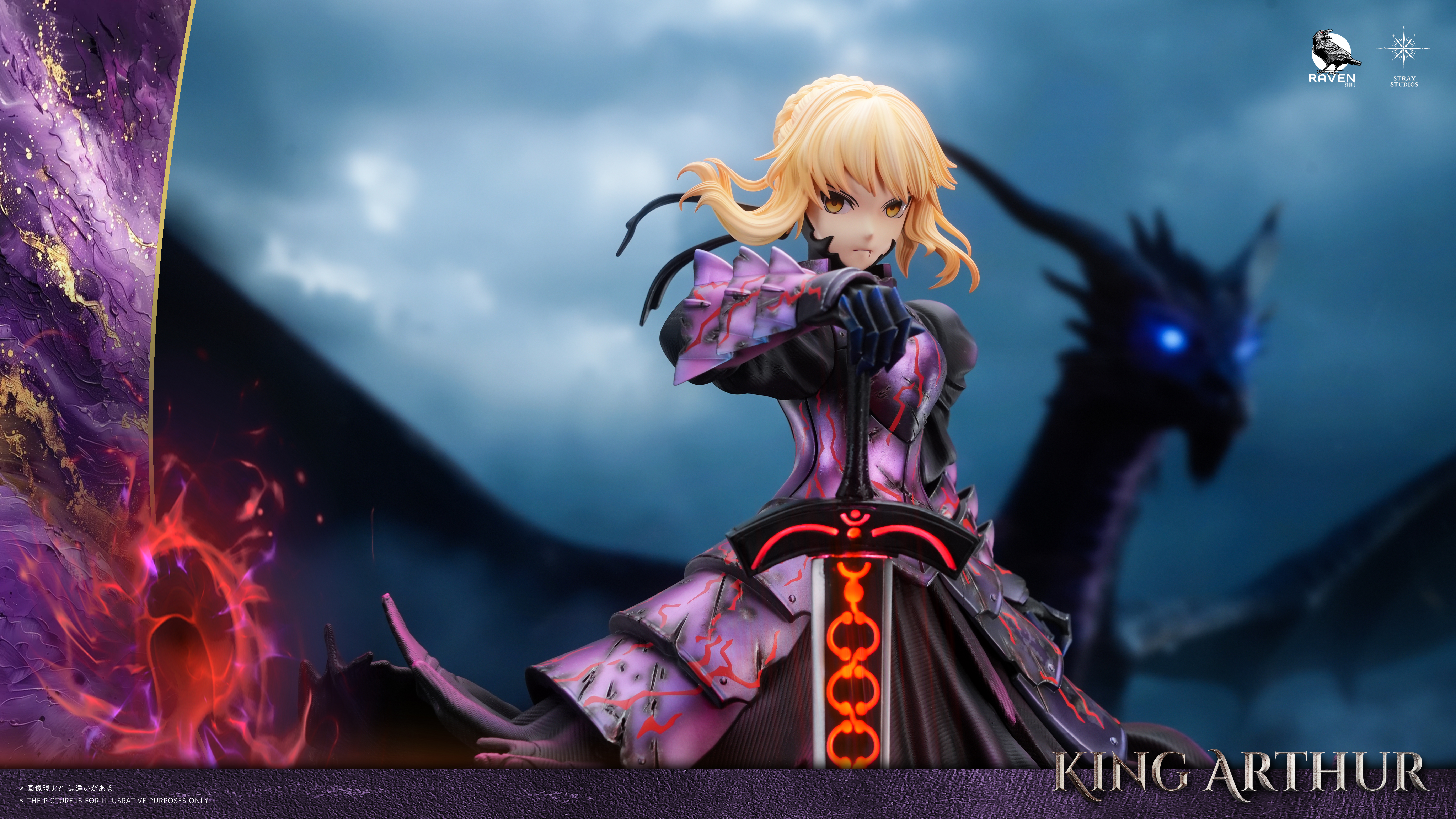 【Pre-sale】1/4 Scale 002 Black Saber-Raven and Stray Studios