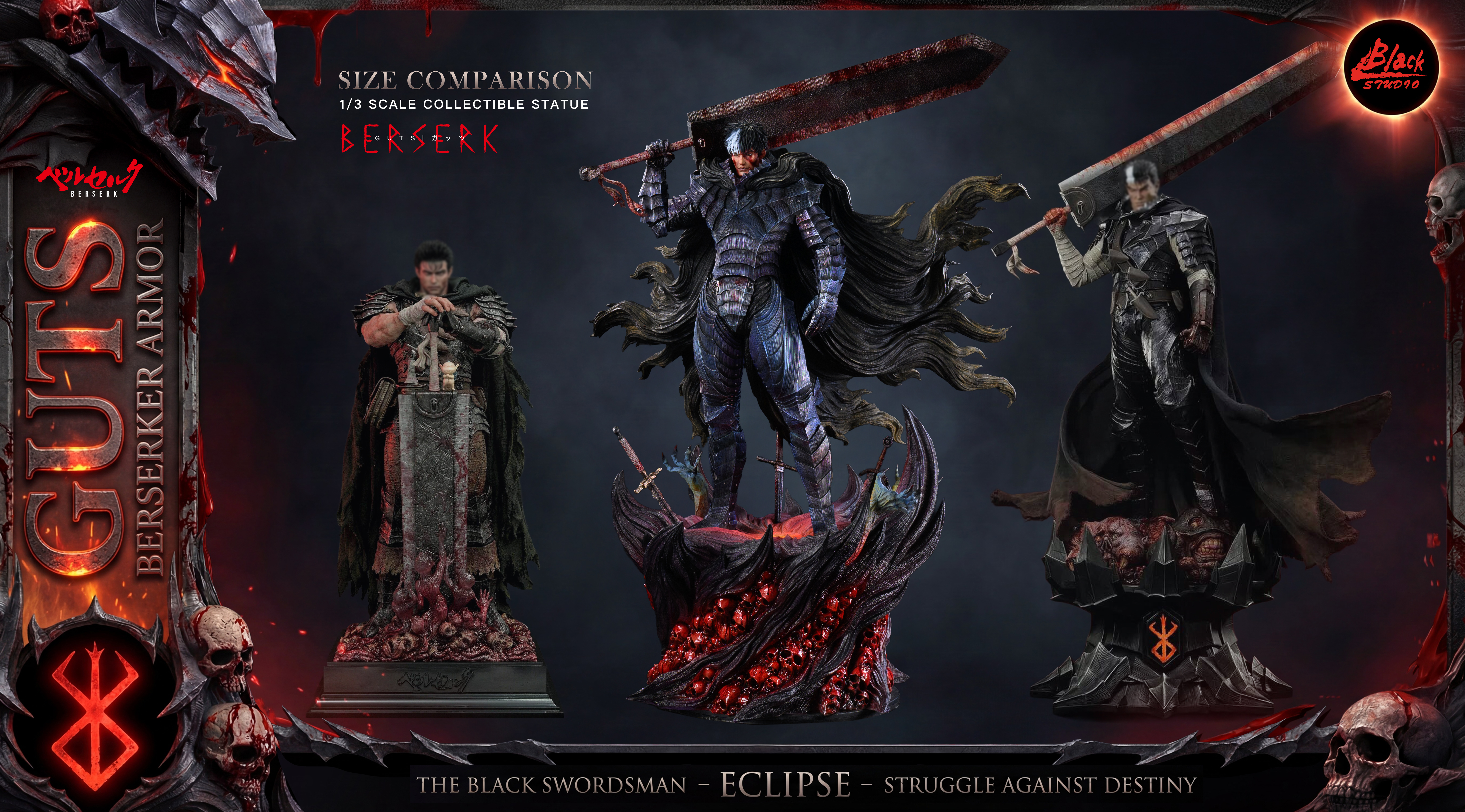【Pre-sale】1/6 and 1/3 Scale Guts-Black Studio