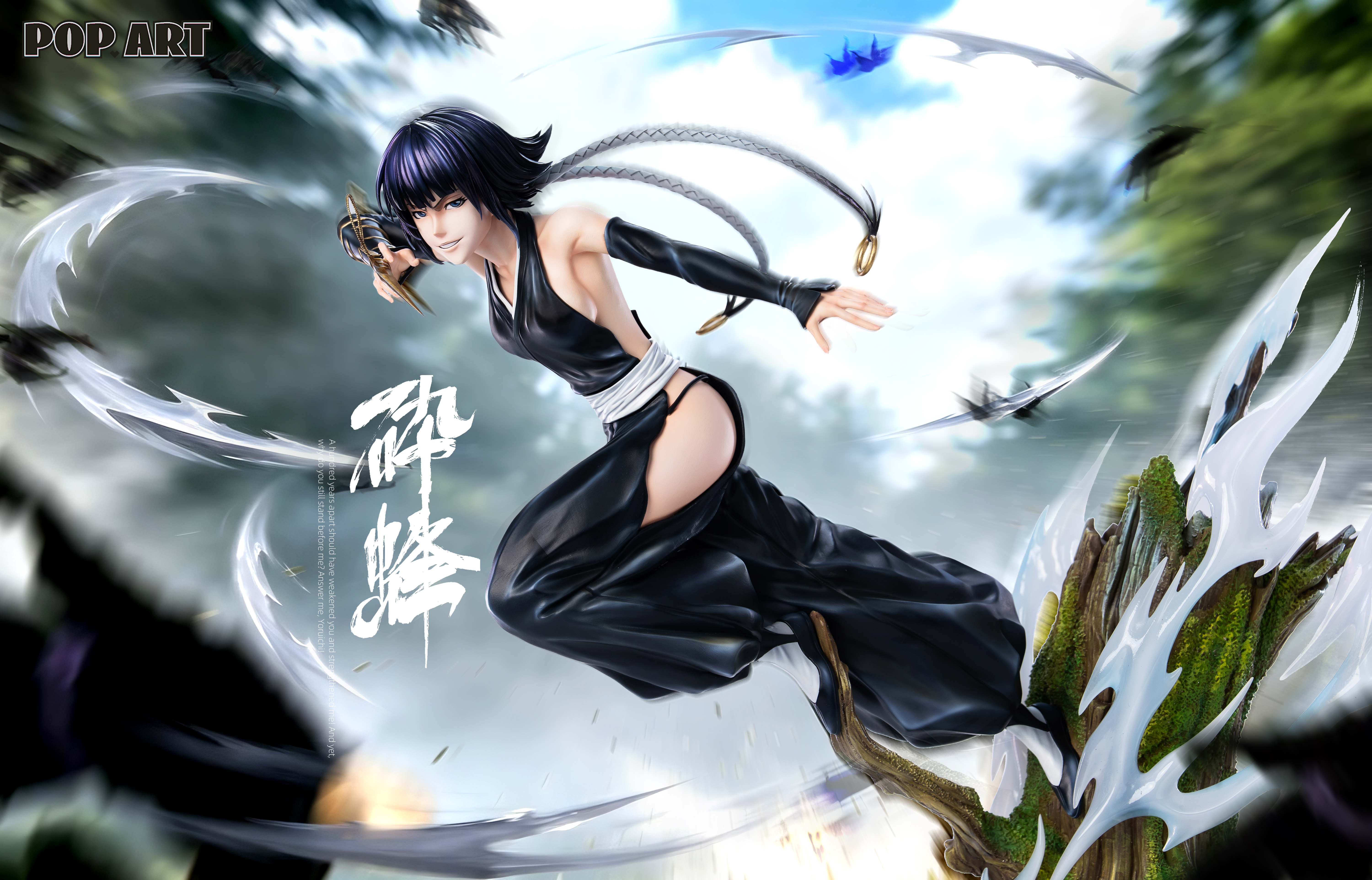 【Pre-sale】1/6 Scale Soi Fon and Shihouin Yoruichi-Bleach-POP.ART Studio