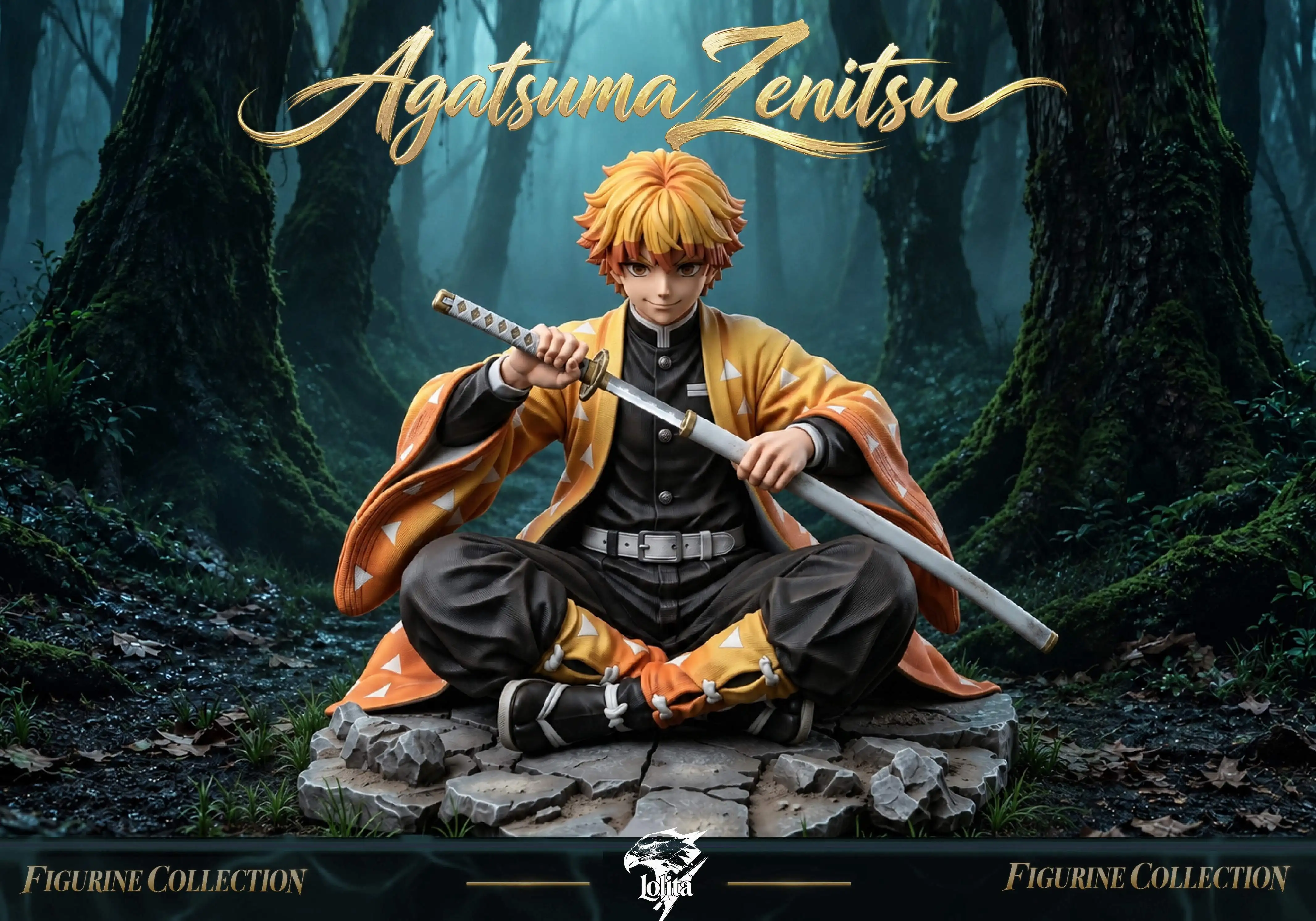 【Pre-sale】1/6 Scale Sitting Agatsuma Zenitsu-Demon Slayer-Lolita Studio