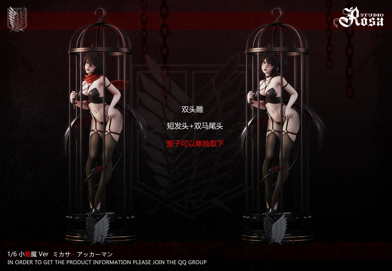 【Pre-sale】1/6 Scale Succubus Mikasa Ackerman-Attack on Titan-Rosa Studio